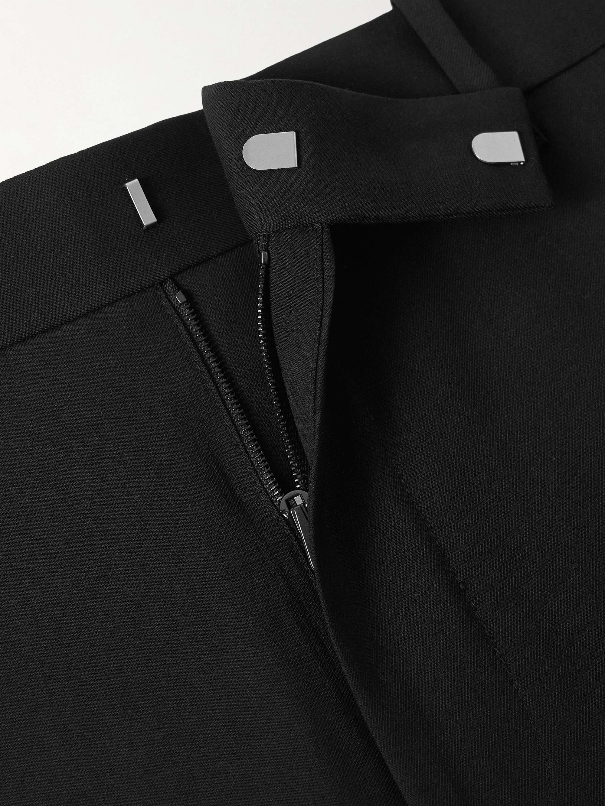 Elijah Straight-Leg Wool-Twill Trousers view