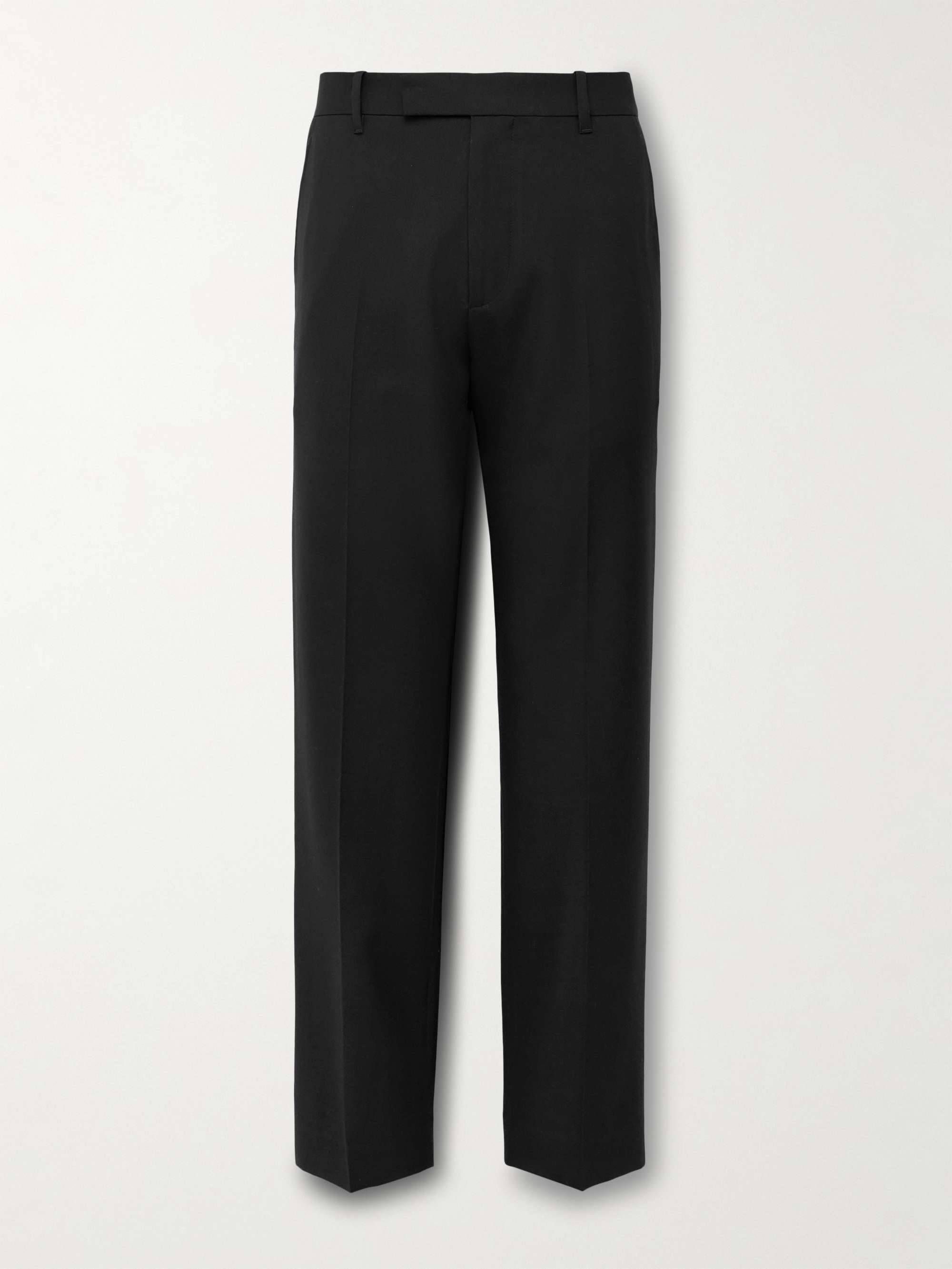 Elijah Straight-Leg Wool-Twill Trousers view