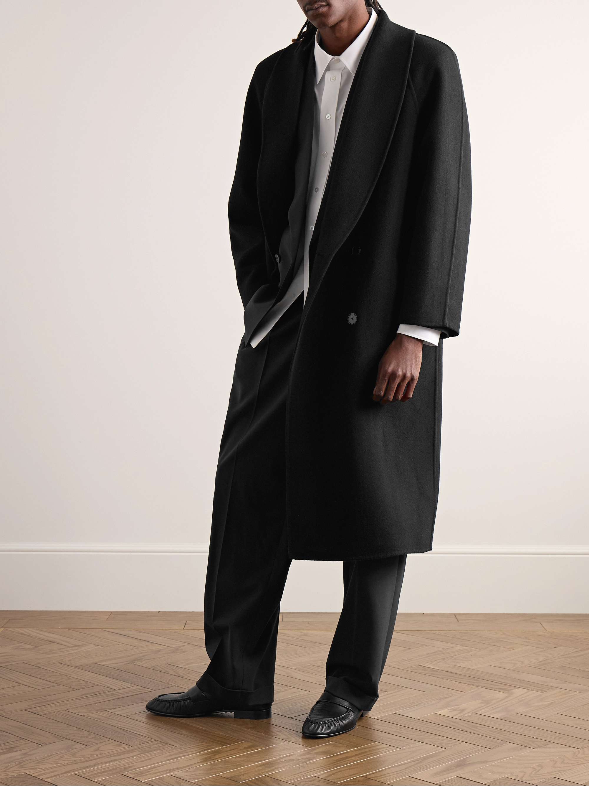 Ferro Belted Double-Breasted Wool-Blend Coat view
