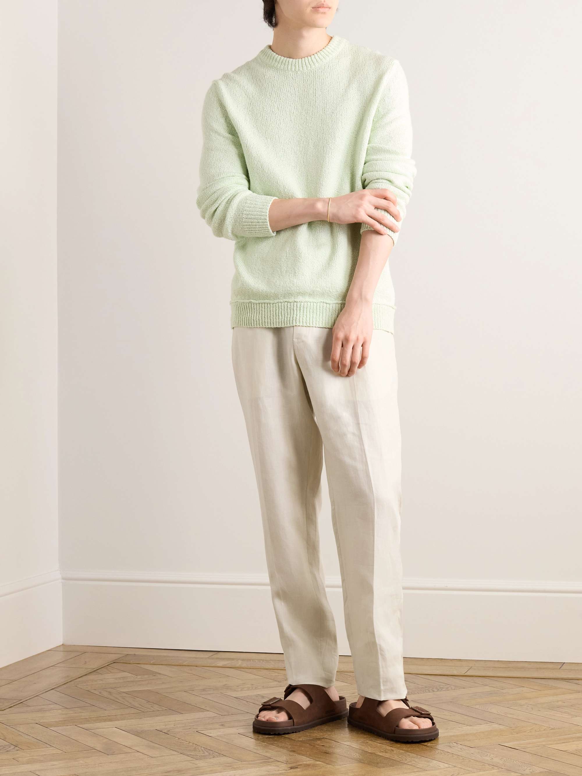Tapered Oasi Linen Trousers view