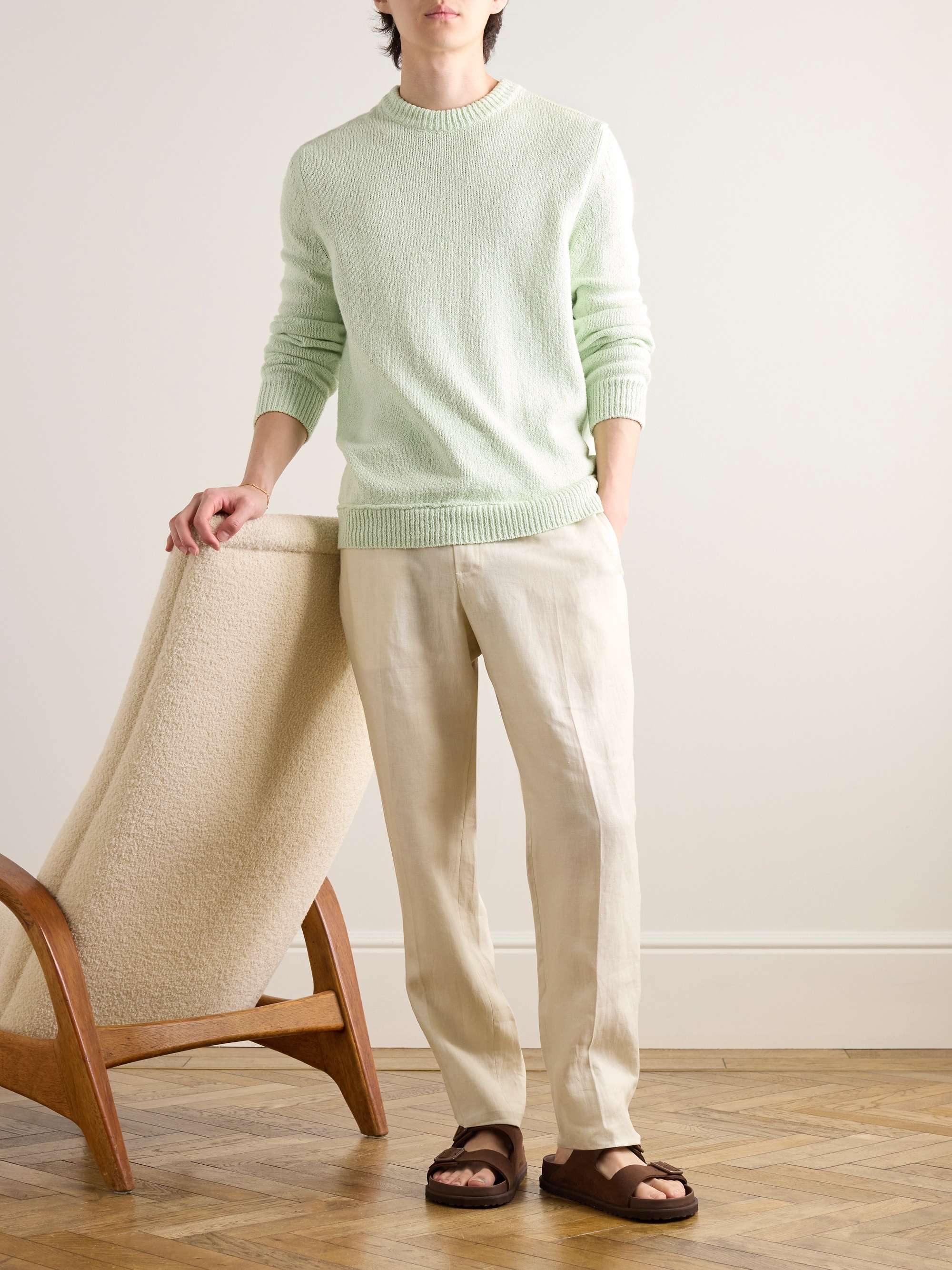 Organic Cotton and Silk-Blend Sweater view