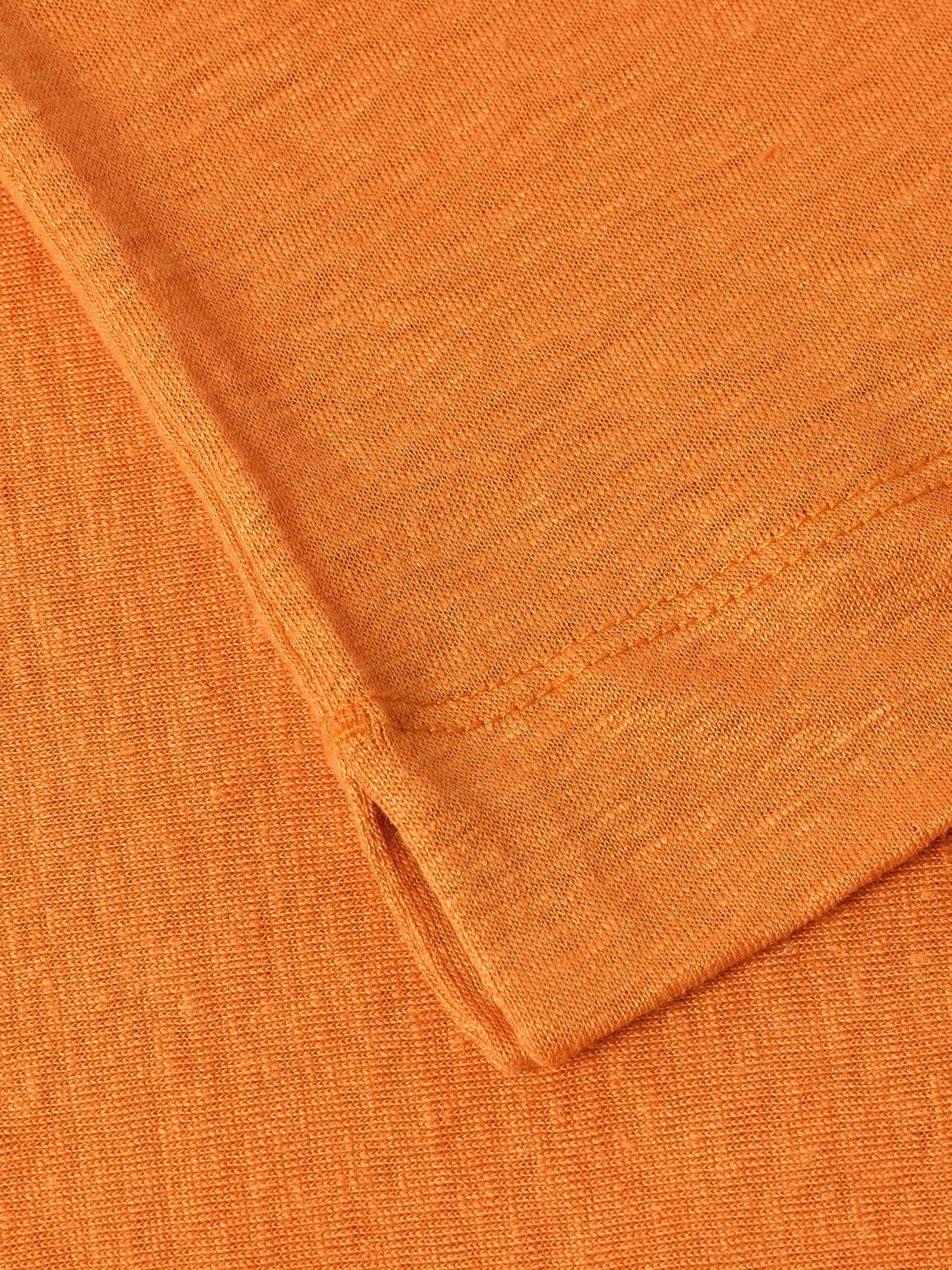 Slim-Fit Linen Polo Shirt view