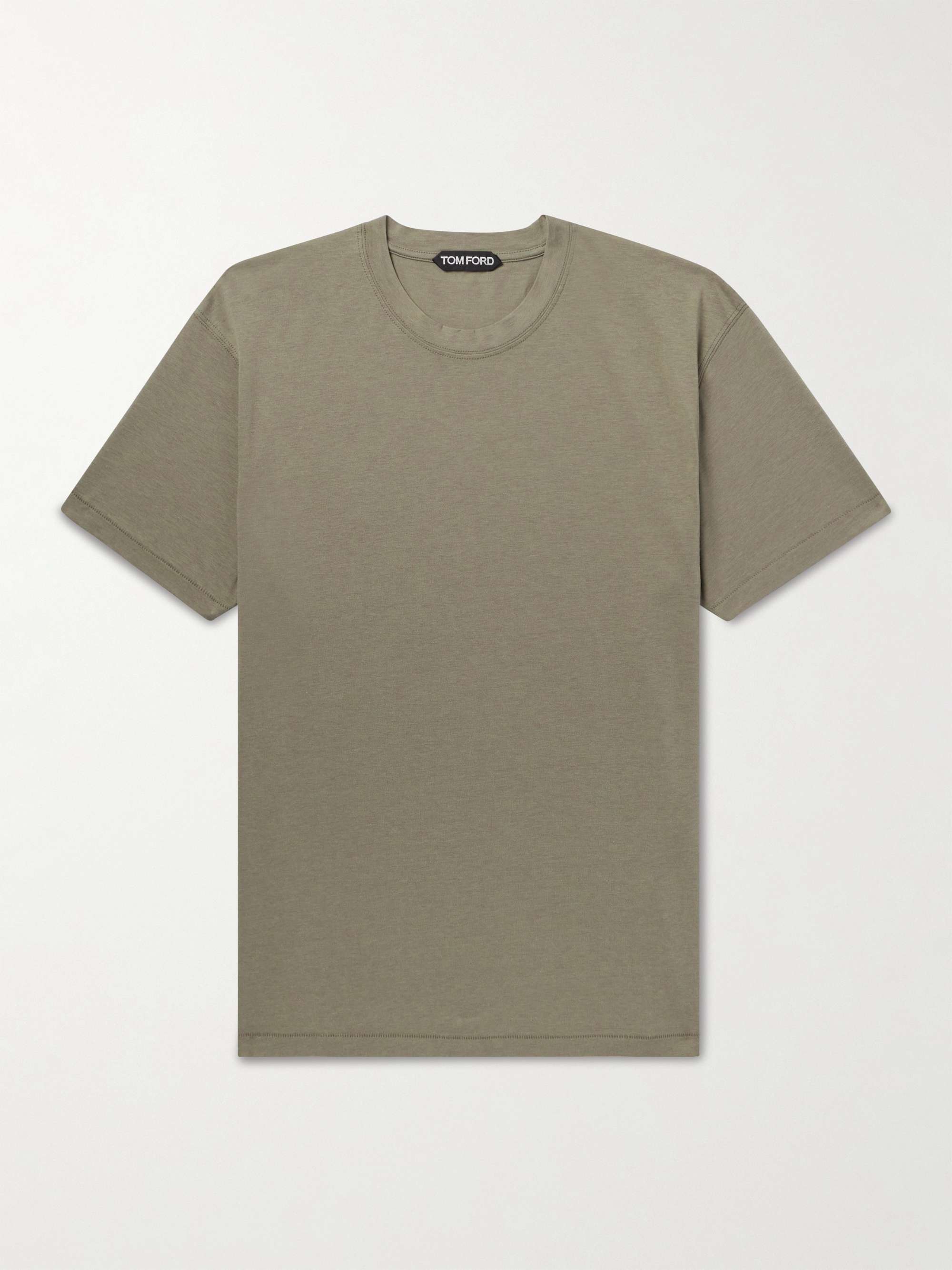 Slim-Fit Lyocell and Cotton-Blend Jersey T-Shirt view