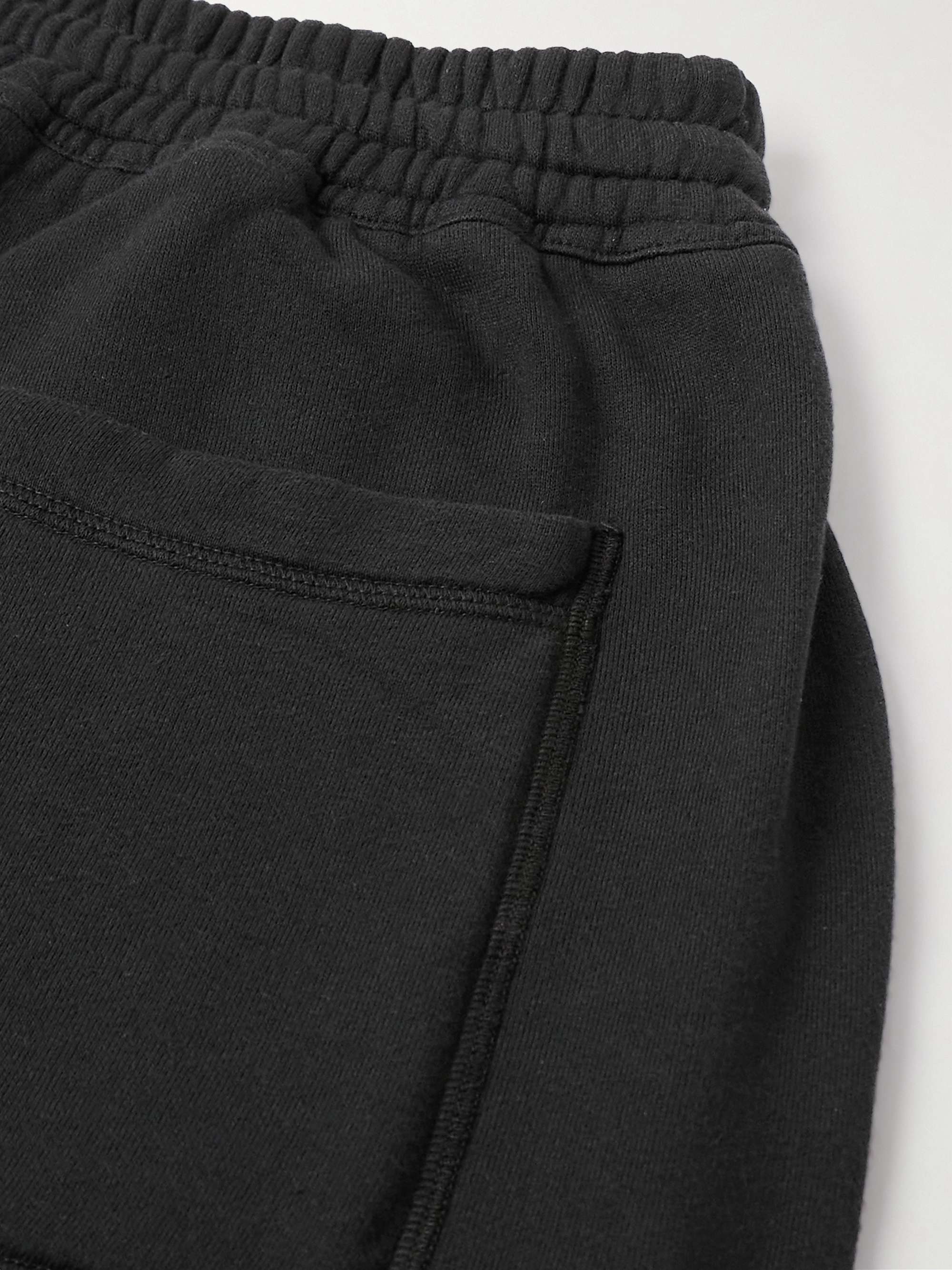 Tapered Garment-Dyed Cotton-Jersey Sweatpants view