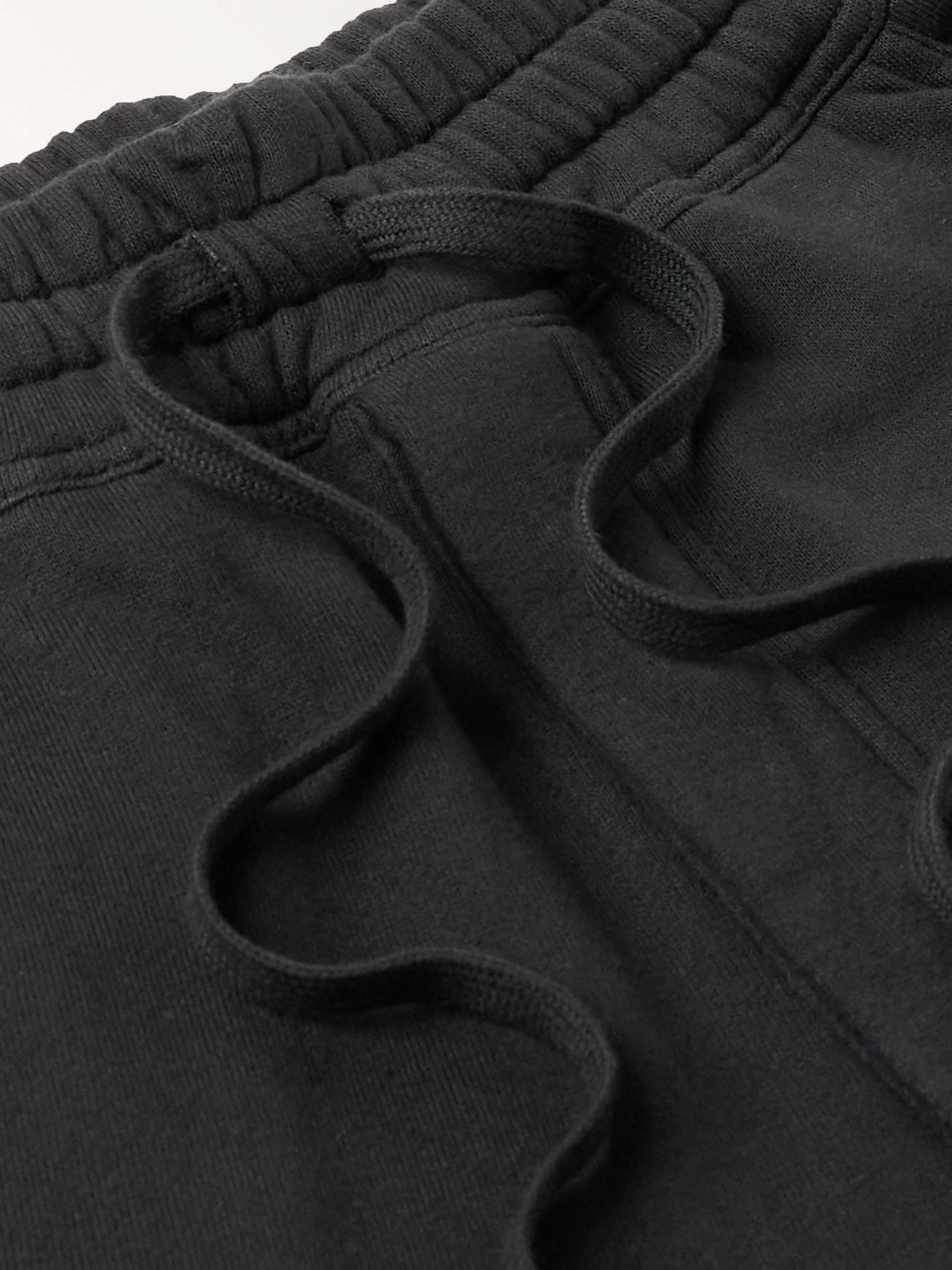Tapered Garment-Dyed Cotton-Jersey Sweatpants view