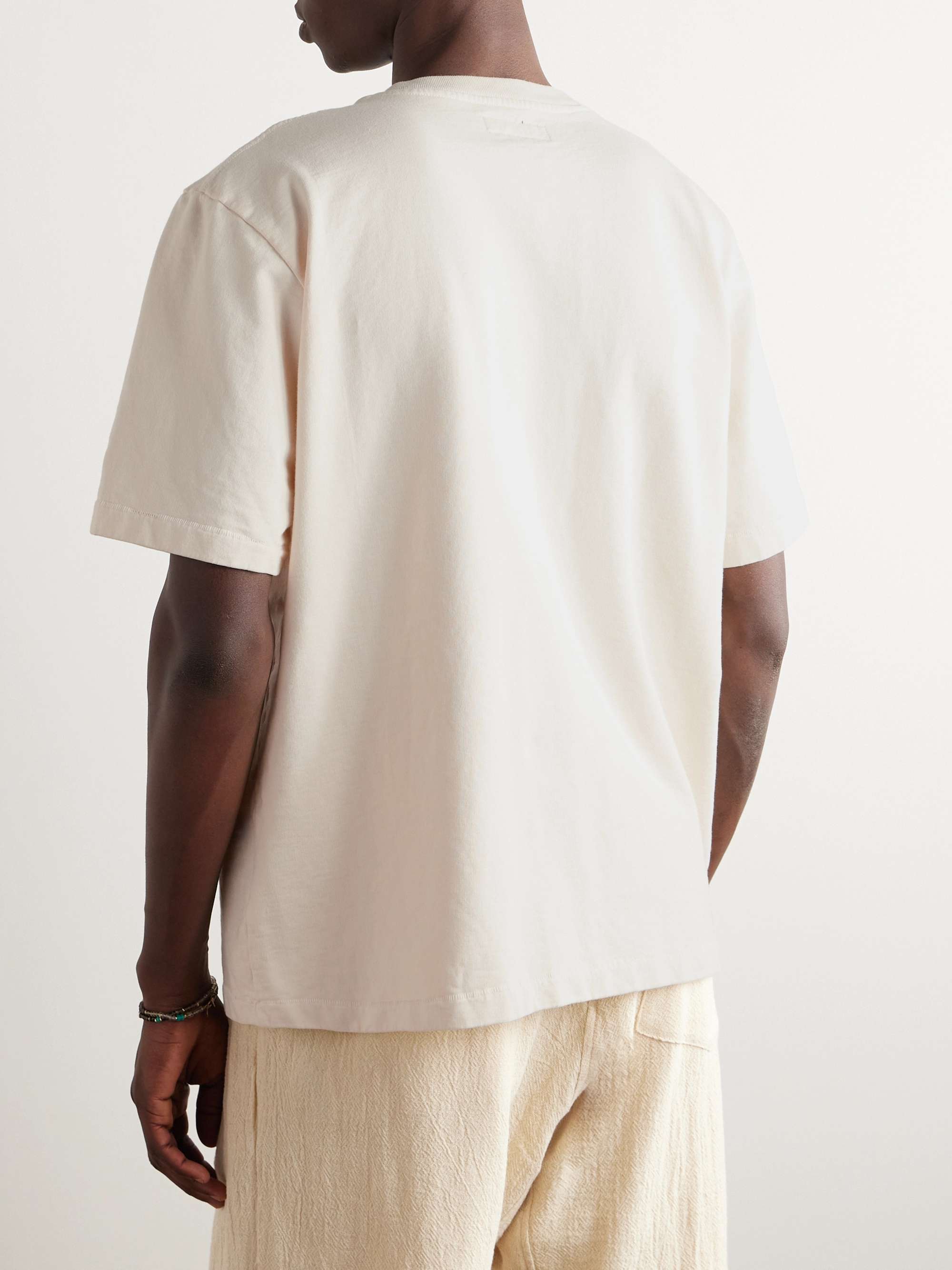 Crochet-Trimmed Cotton-Jersey T-Shirt view