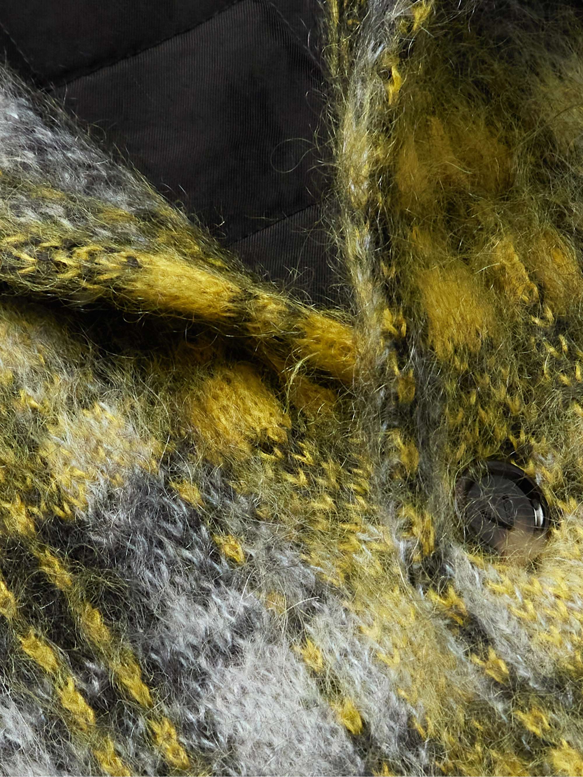 Oversized Checked Mohair-Blend Jacket view
