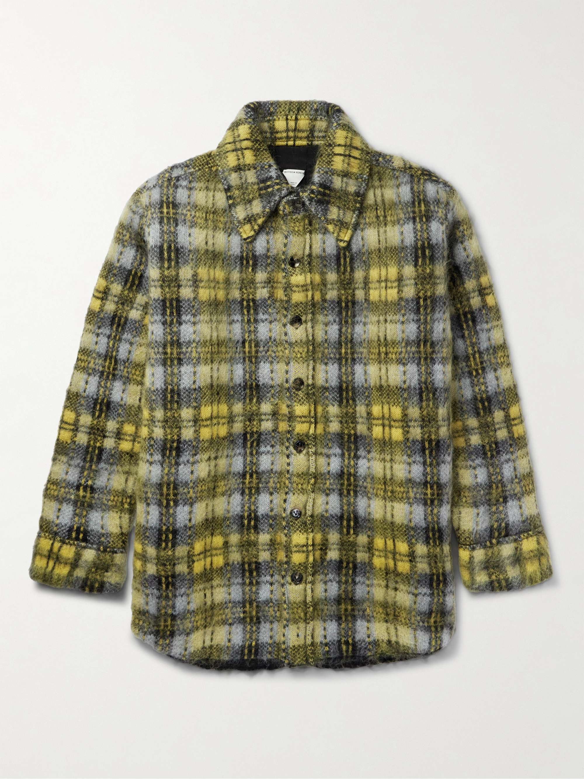 Oversized Checked Mohair-Blend Jacket view