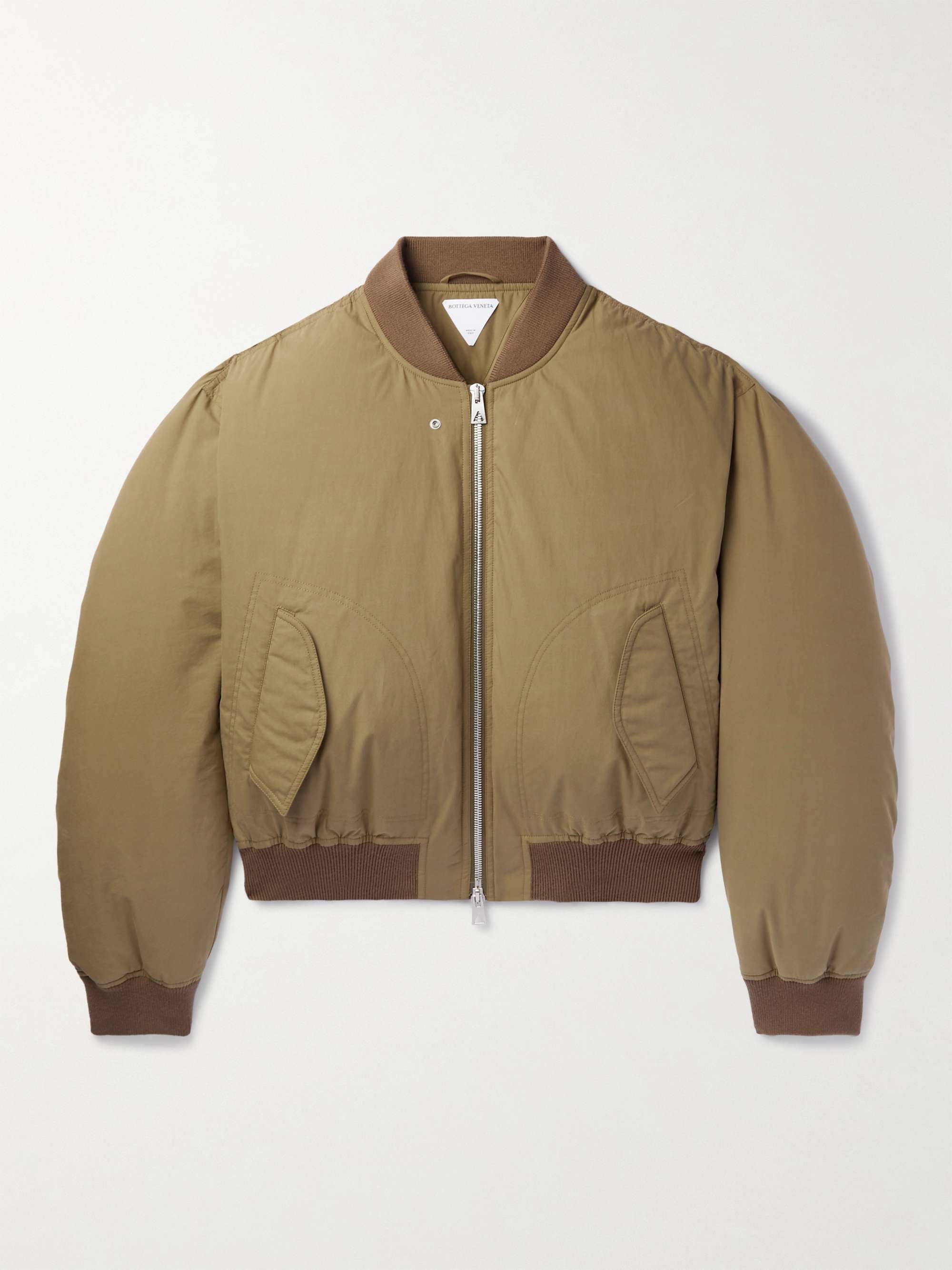 Frosted Cotton-Poplin Down Bomber Jacket view