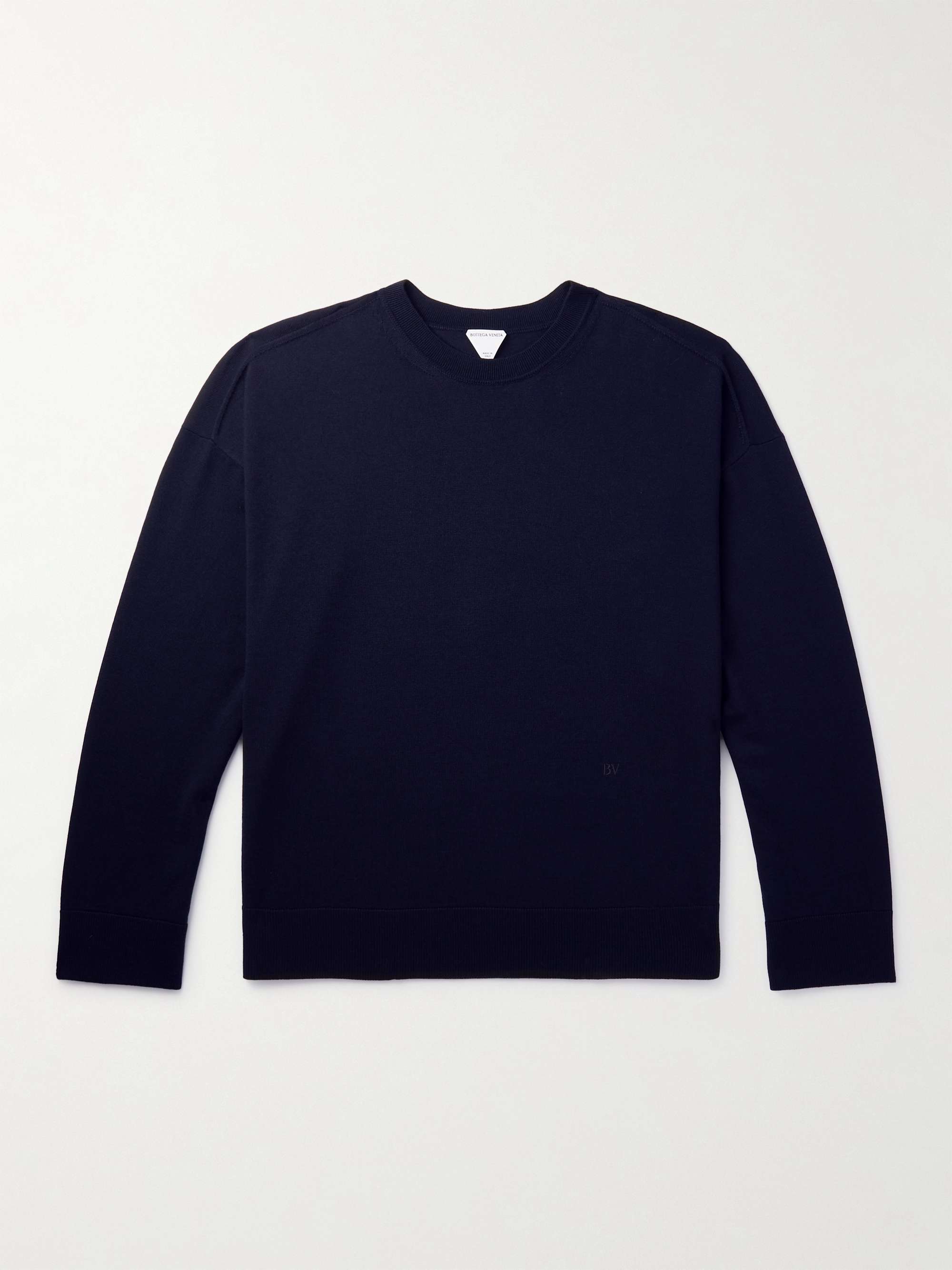Logo-Embroidered Wool Sweater view