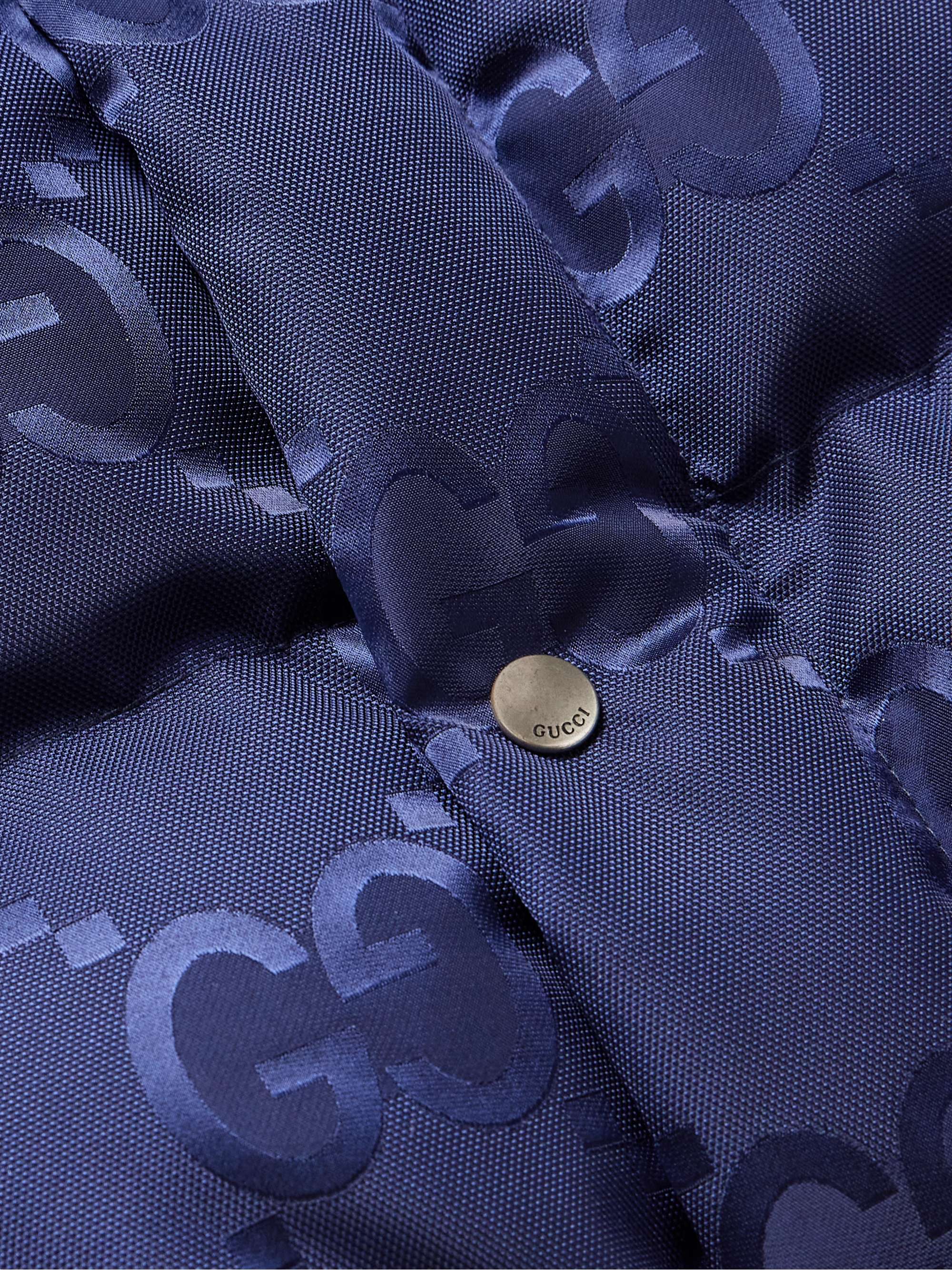 Logo-Jacquard Quilted Shell Down Jacket view