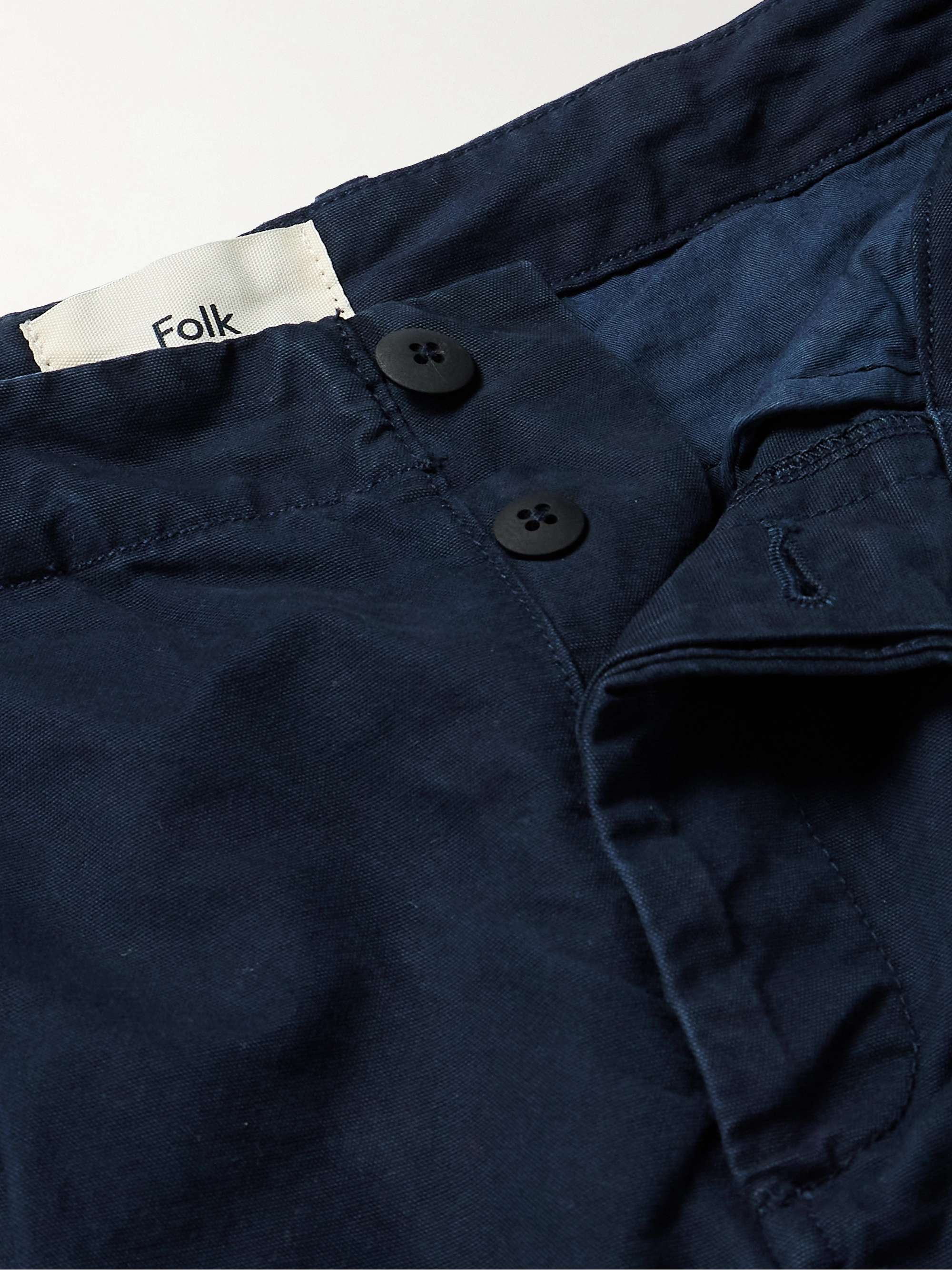 Assembly Straight-Leg Pleated Cotton-Twill Trousers view