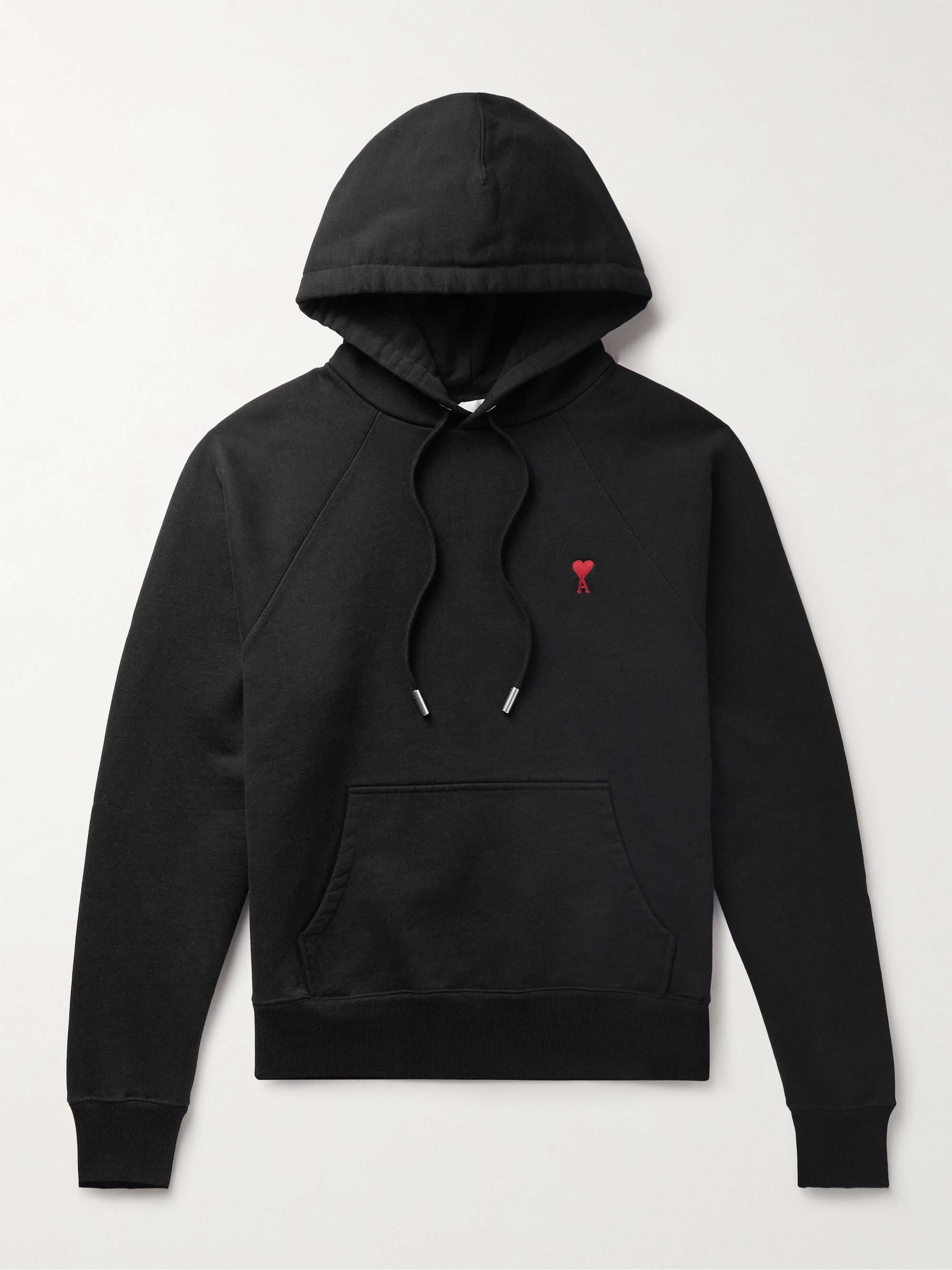 Logo-Embroidered Organic Cotton-Blend Jersey Hoodie view