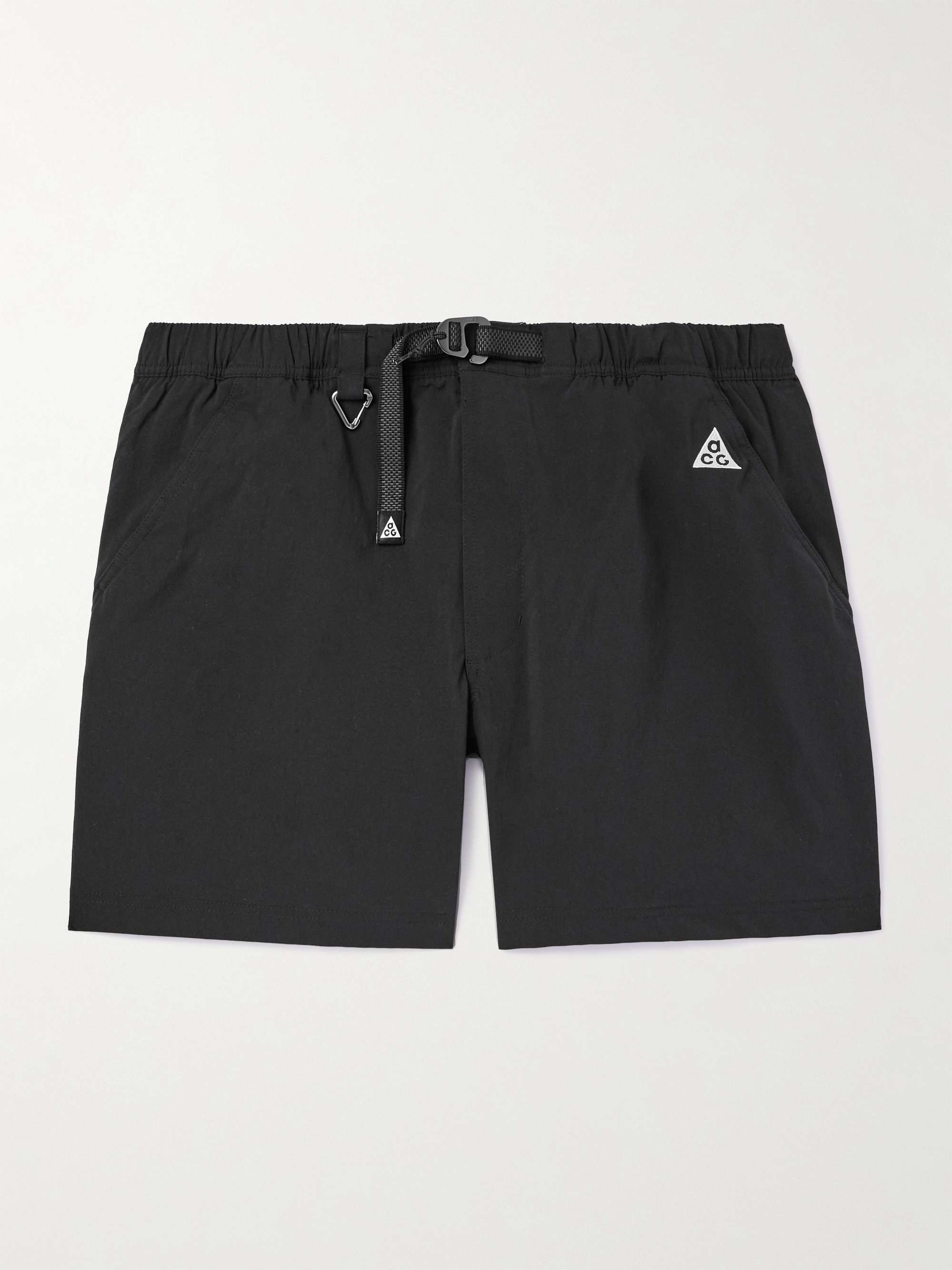 ACG Straight-Leg Belted Logo-Embroidered Shell Shorts view