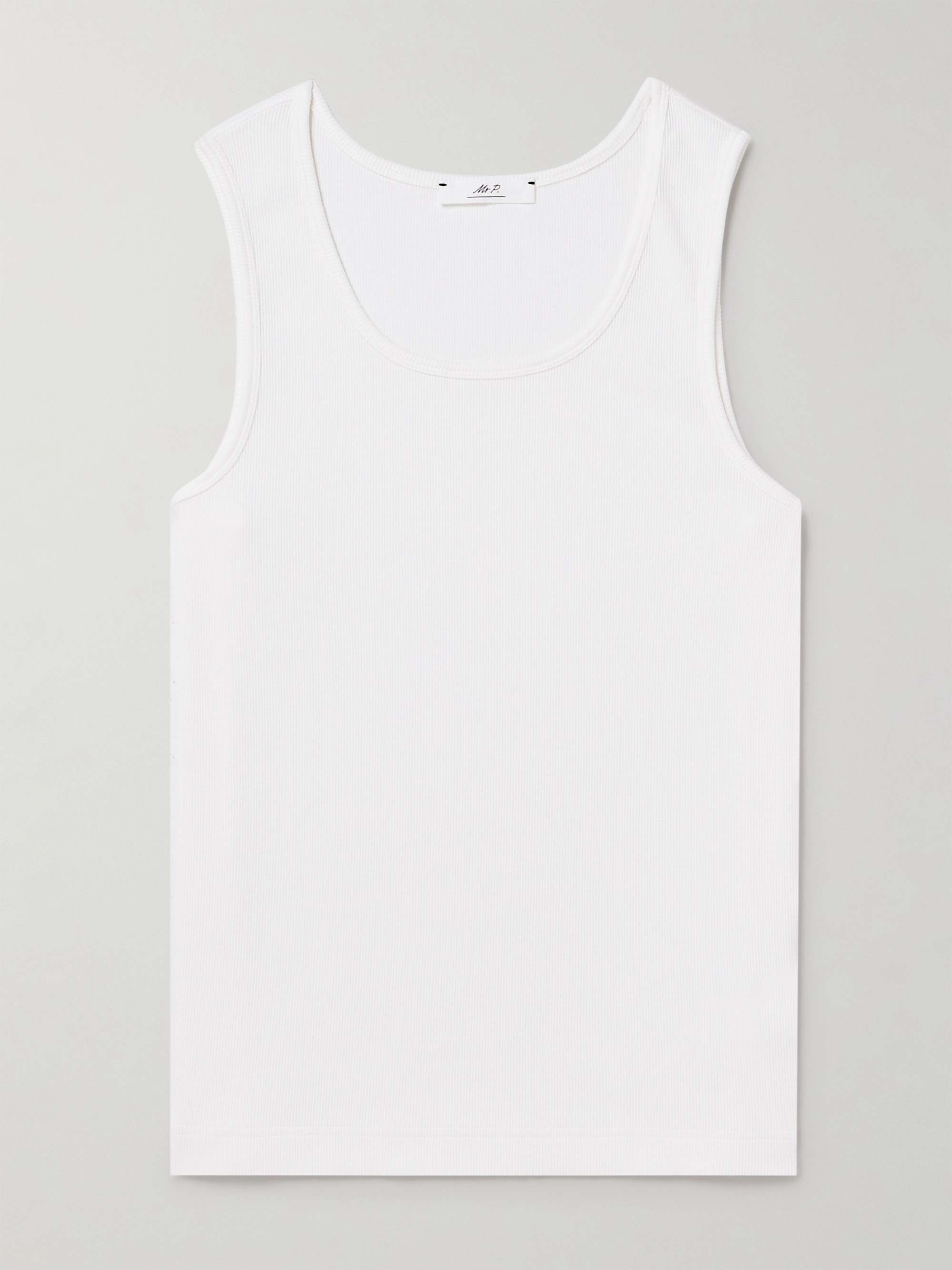 Ribbed Stretch-Cotton Jersey Tank Top view