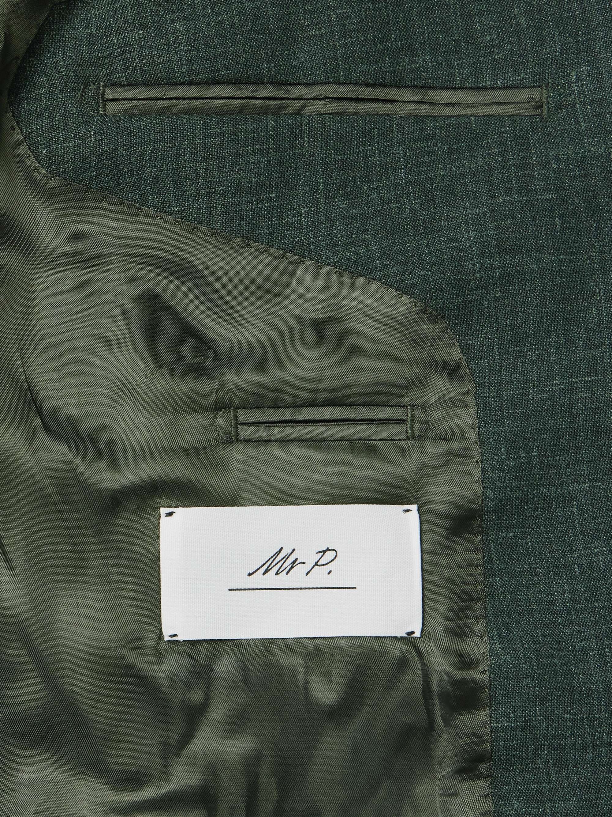 Virgin Wool, Silk and Linen-Blend Suit Jacket view