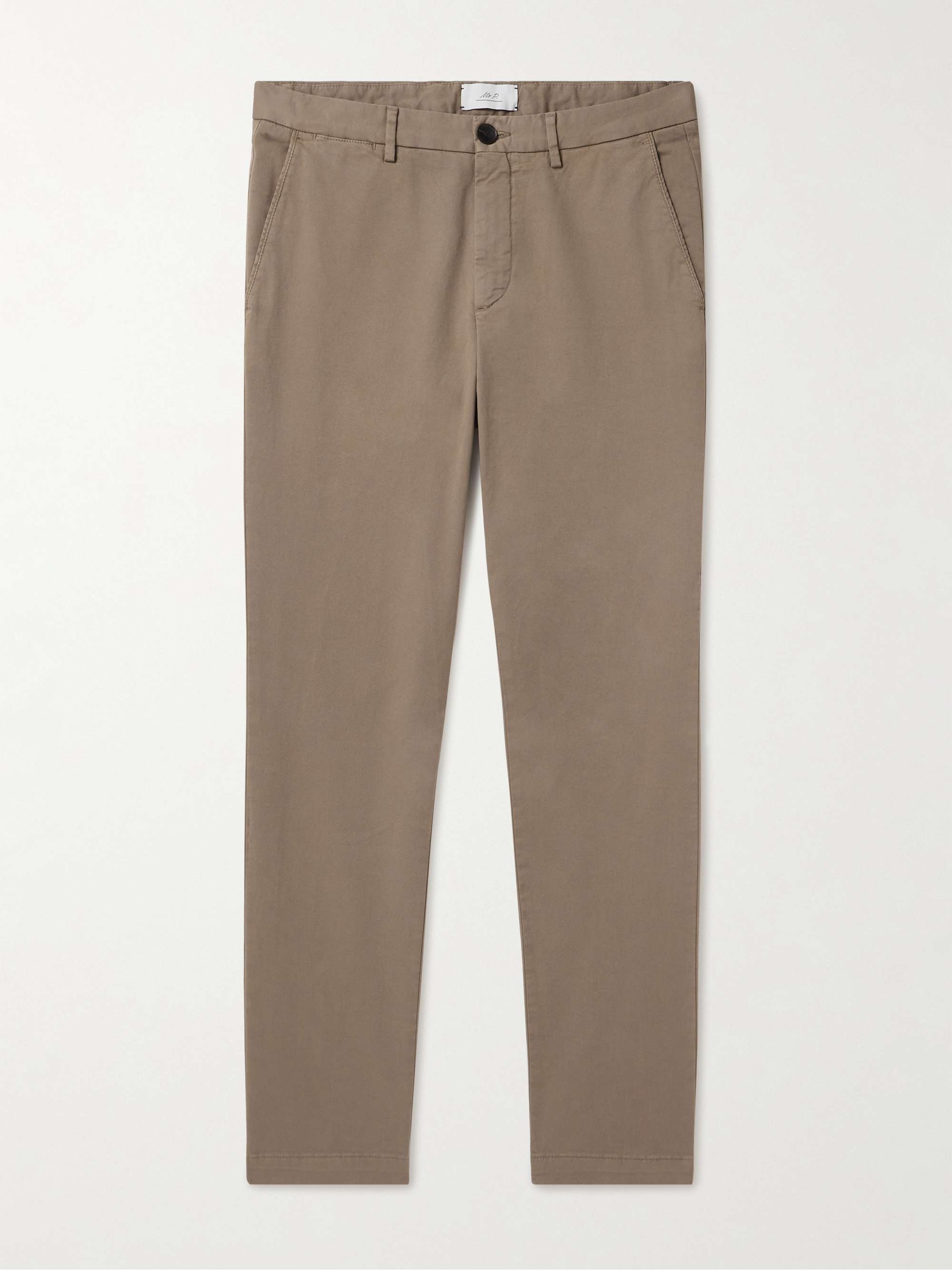 Adam Straight-Leg Cotton-Blend Twill Chinos view