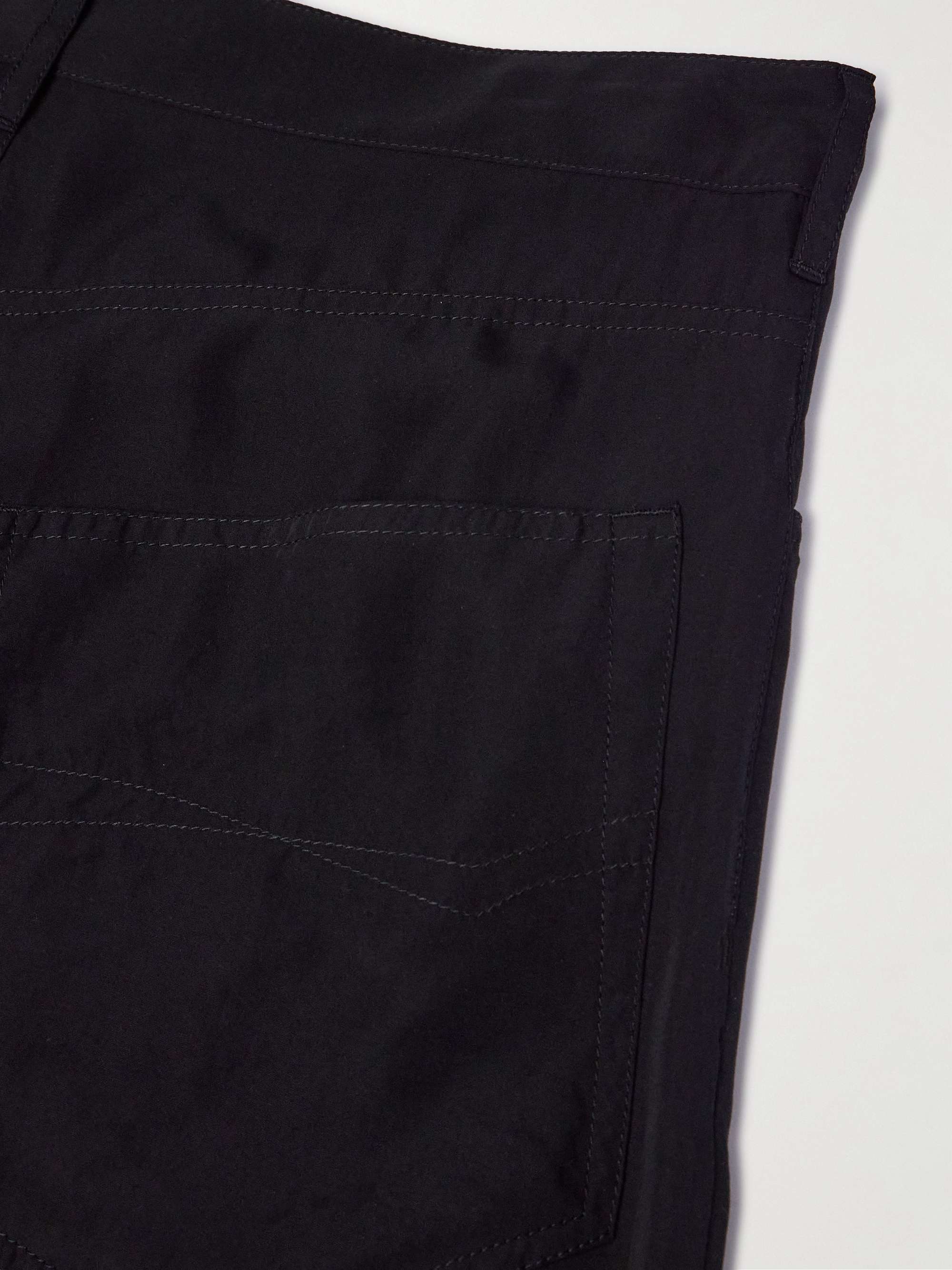 Straight-Leg Lyocell-Poplin Trousers view