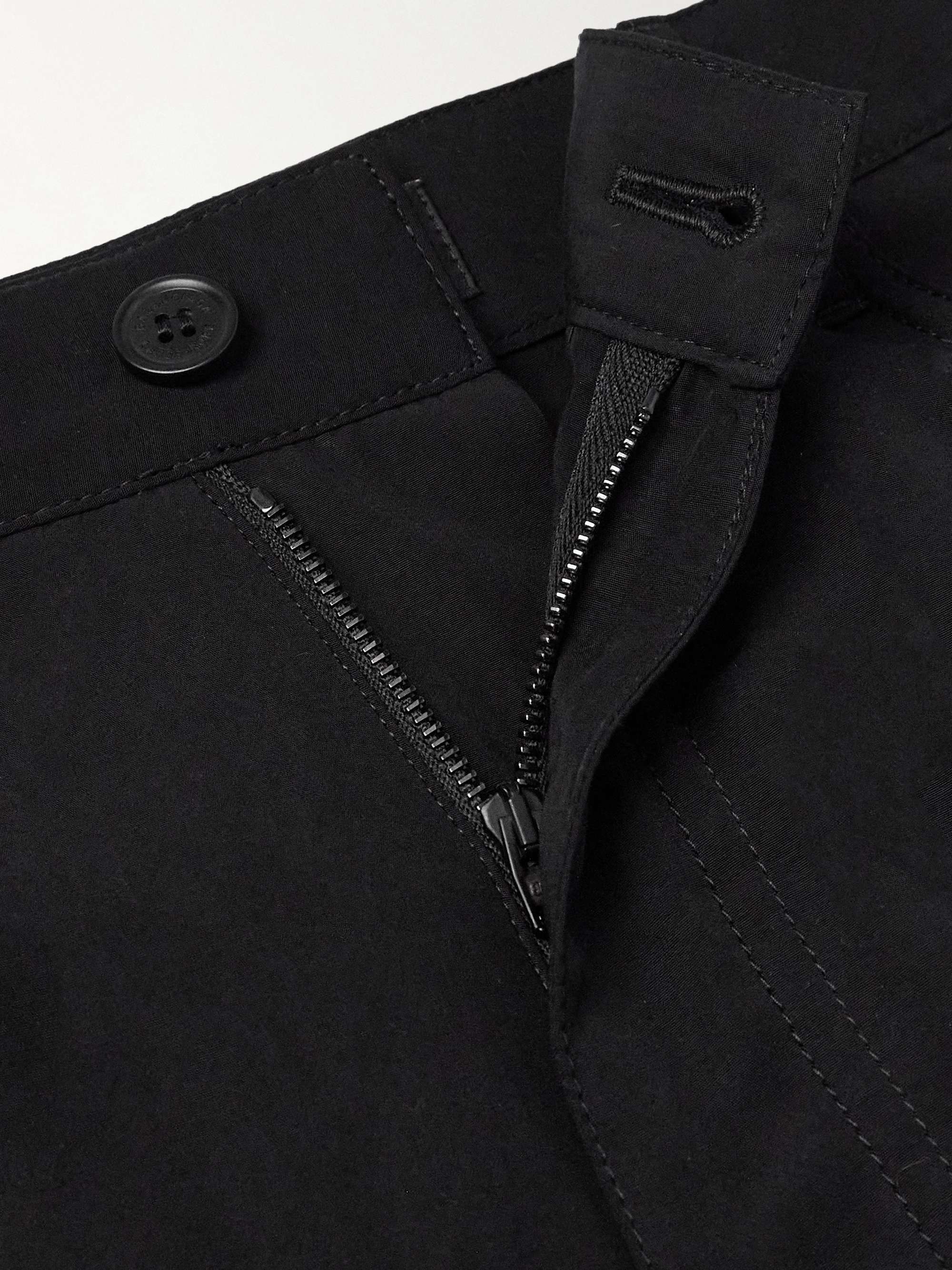 Straight-Leg Lyocell-Poplin Trousers view