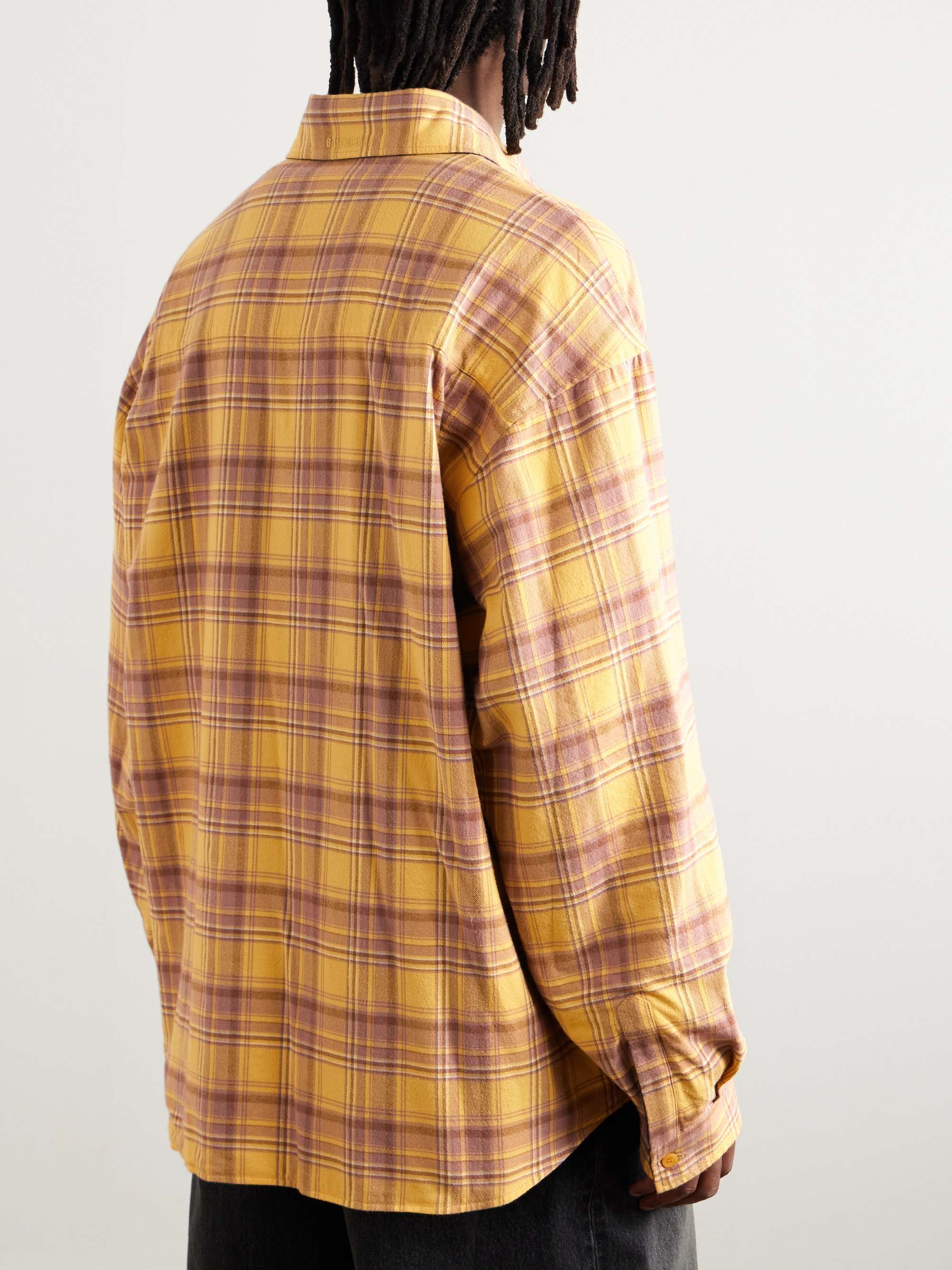 Reversible Checked Cotton-Flannel Shirt view