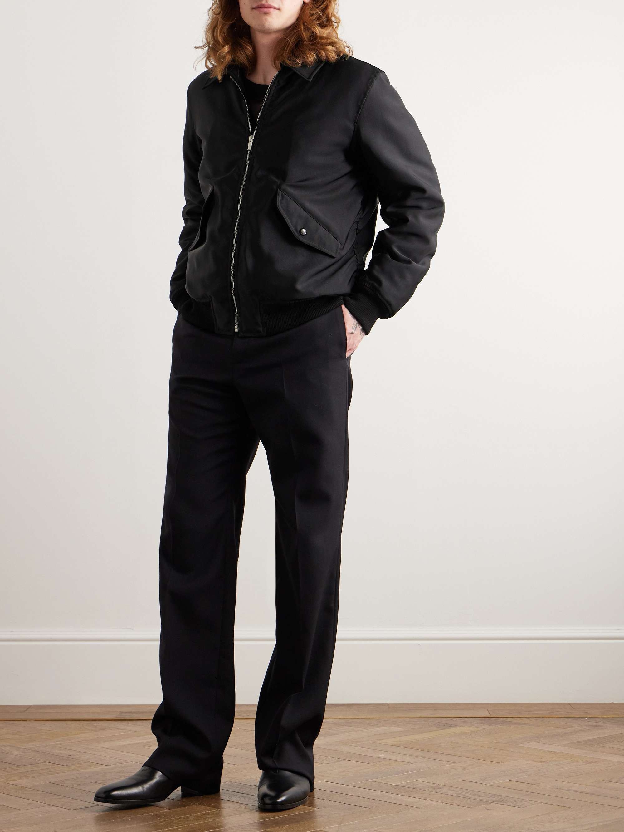 Padded Twill Bomber Jacket view