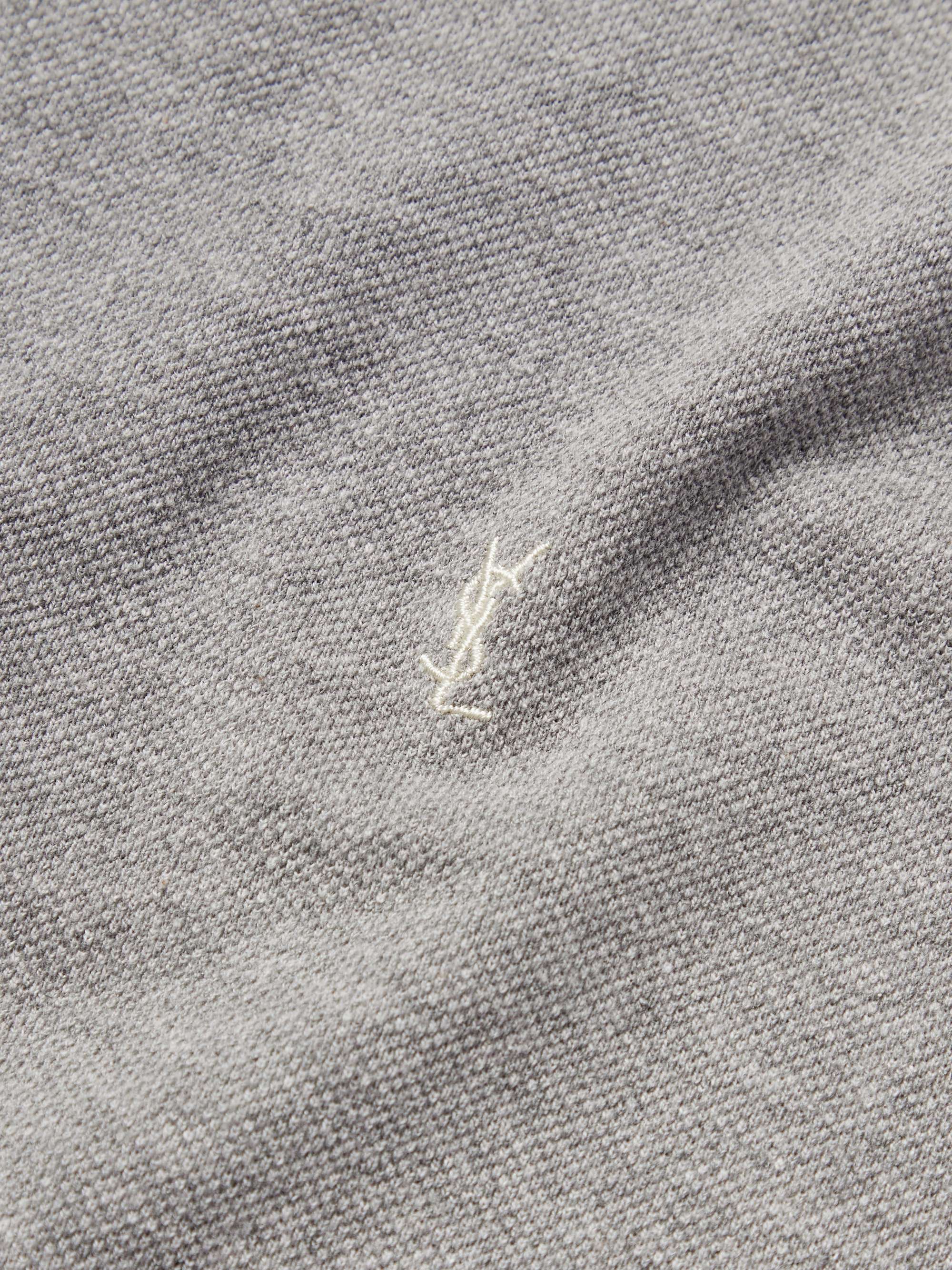 Logo-Embroidered Cotton-Blend Piqué T-Shirt view