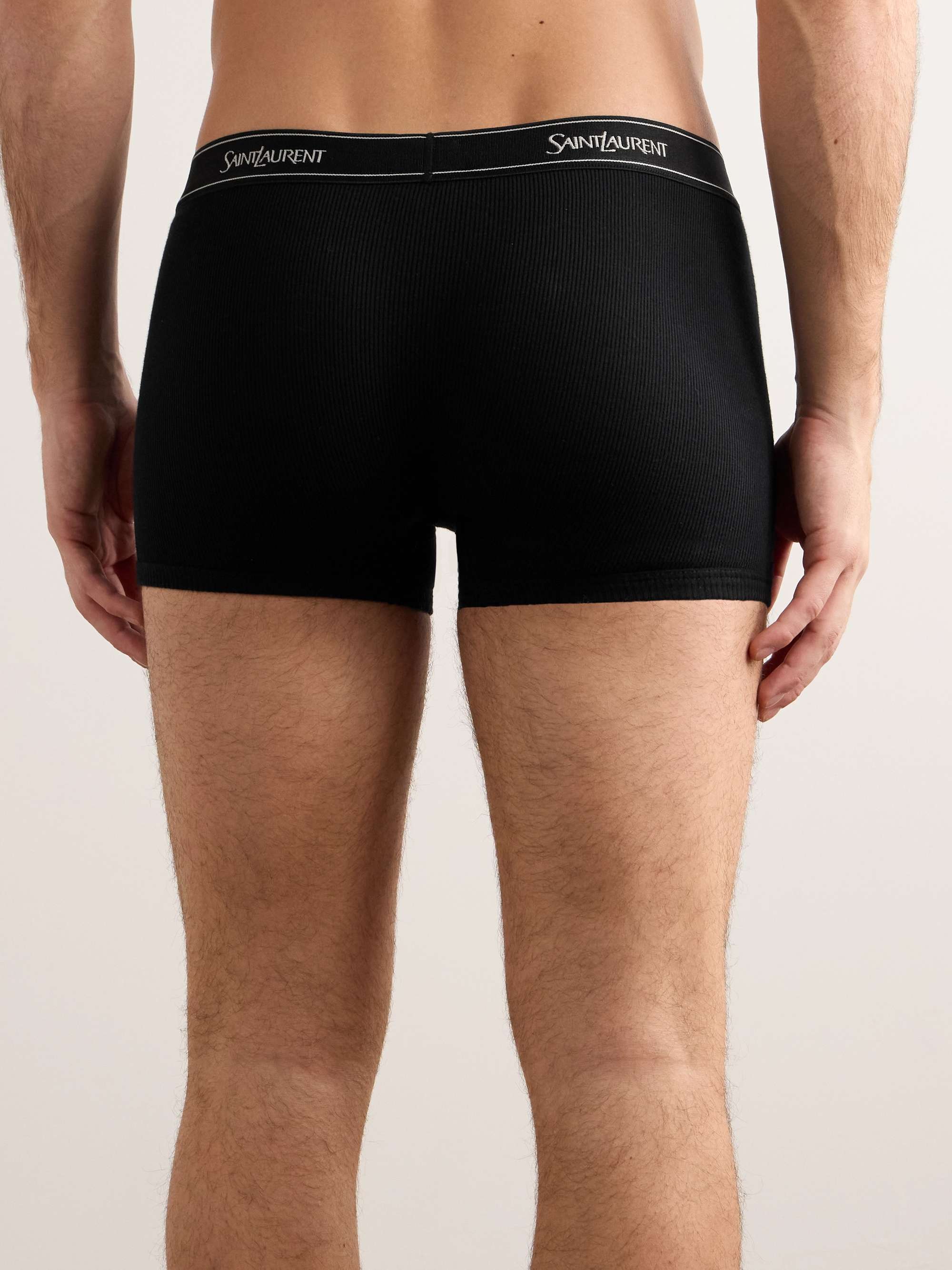 Ribbed Cotton-Jersey Boxer Briefs view