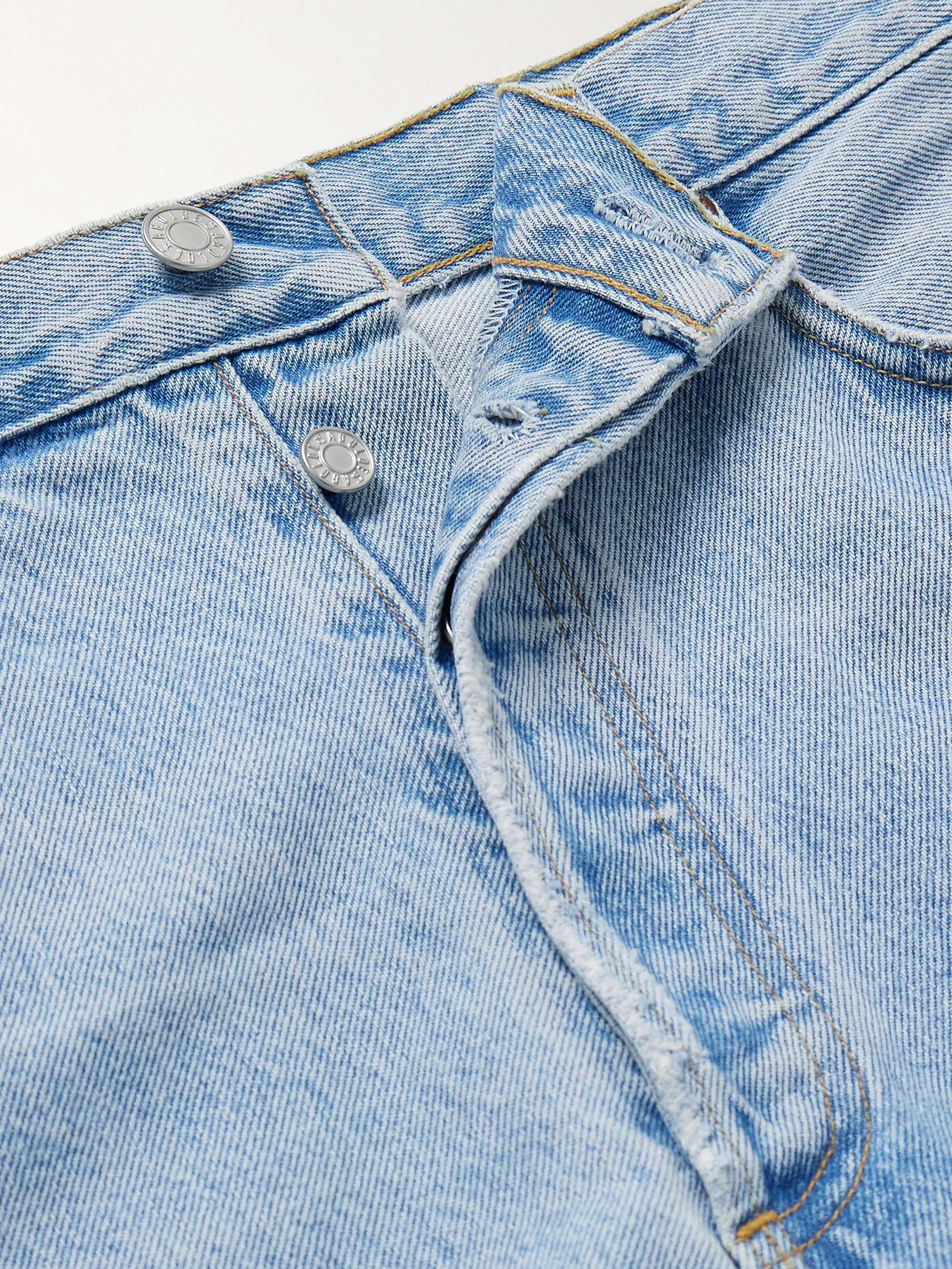 90's Straight-Leg Distressed Jeans view
