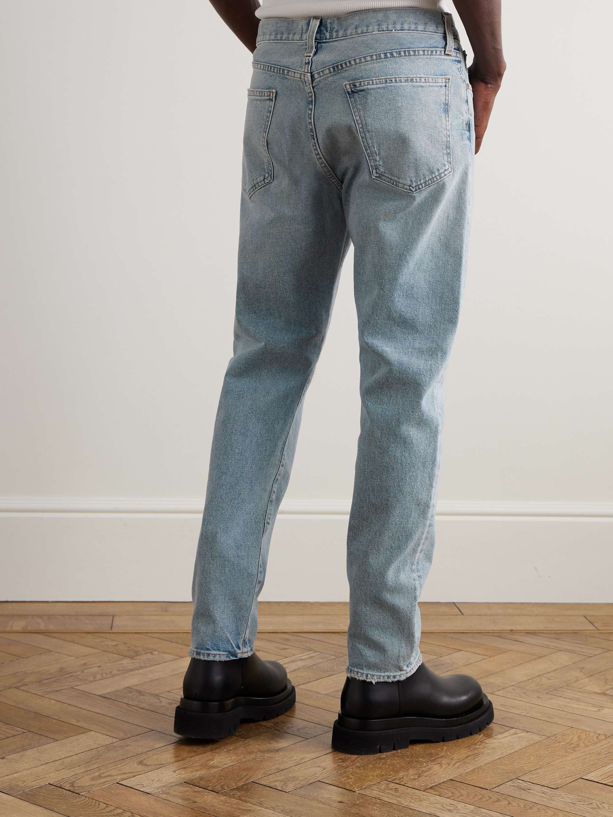 Curtis Slim-Fit Straight-Leg Distressed Jeans view