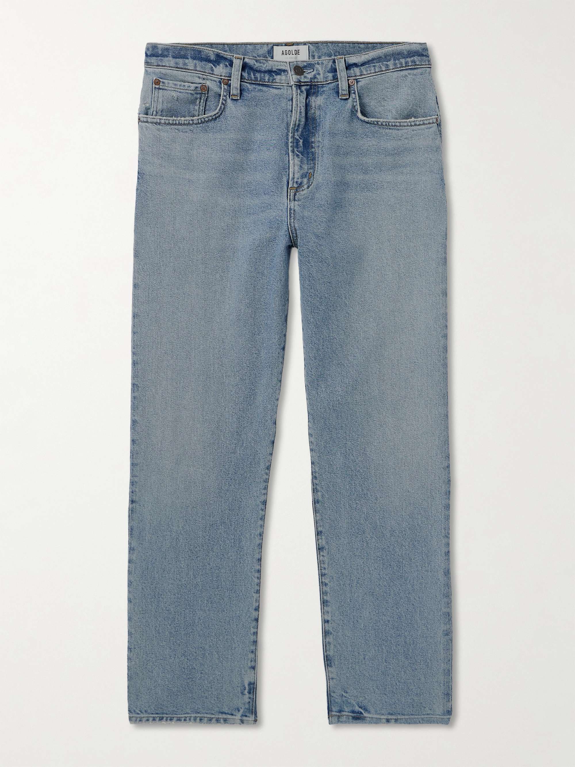 Curtis Slim-Fit Straight-Leg Distressed Jeans view