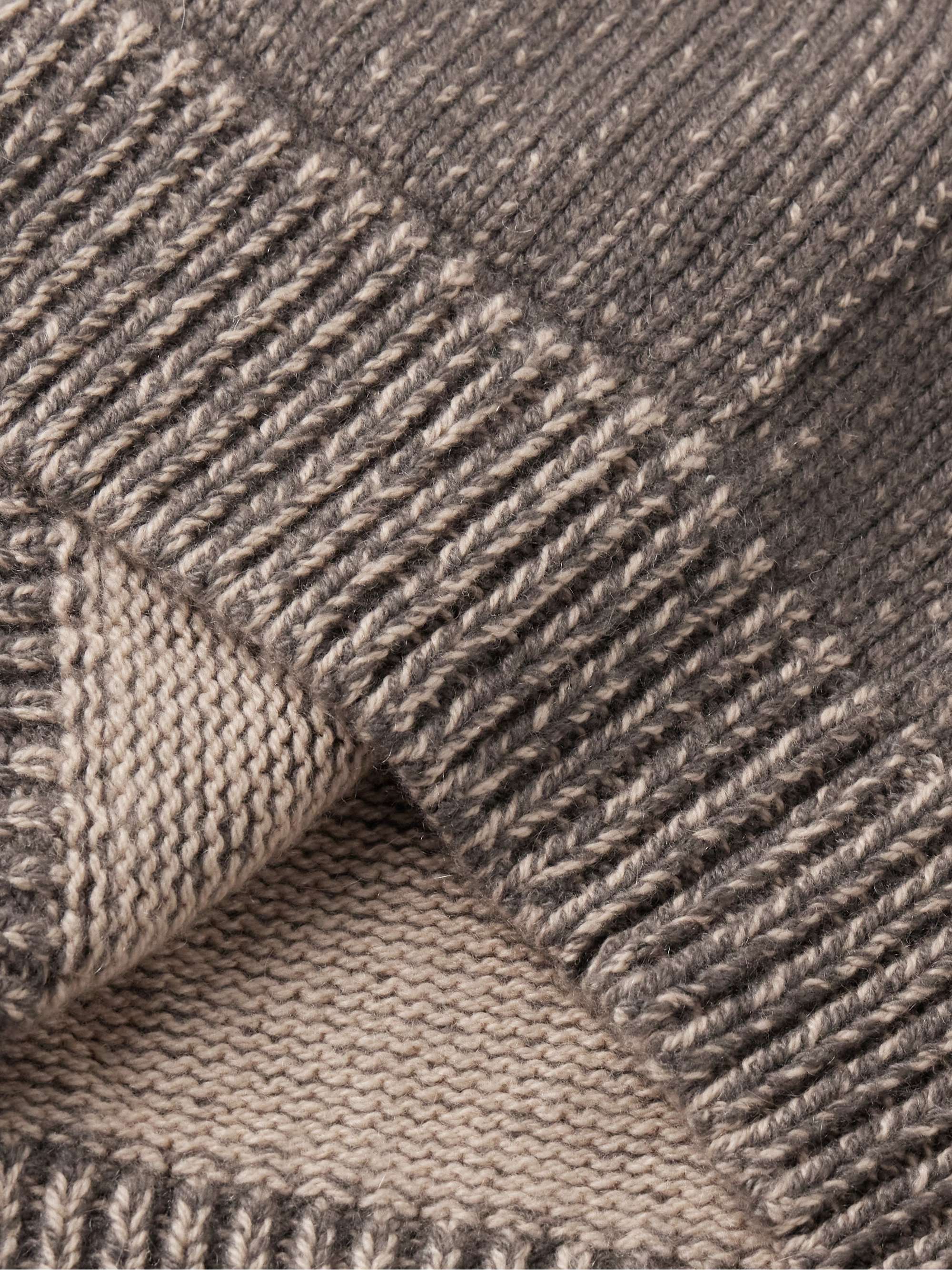 Ribbed Cashmere Zip-Up Hoodie view