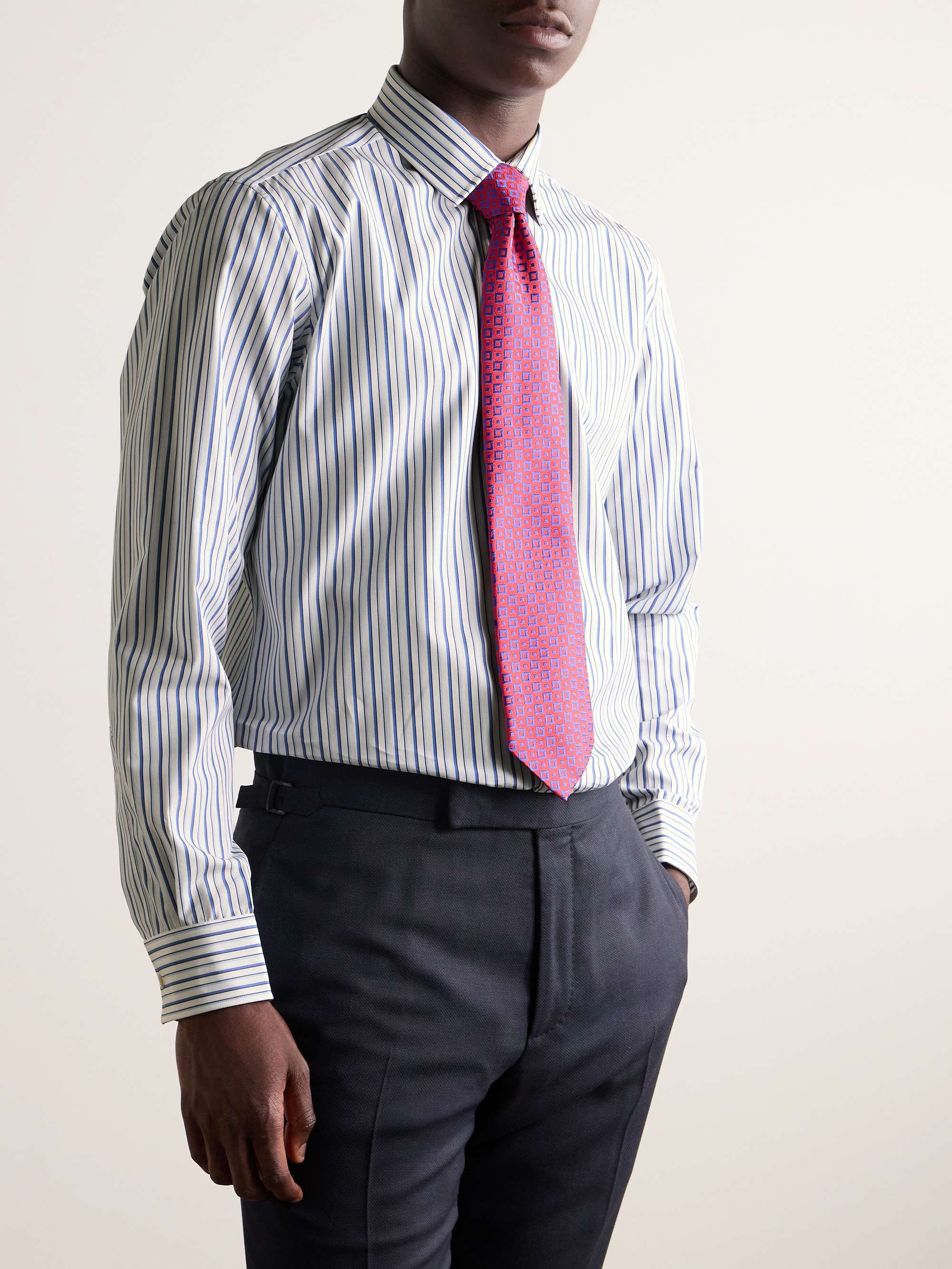 Striped Cotton Oxford Shirt view