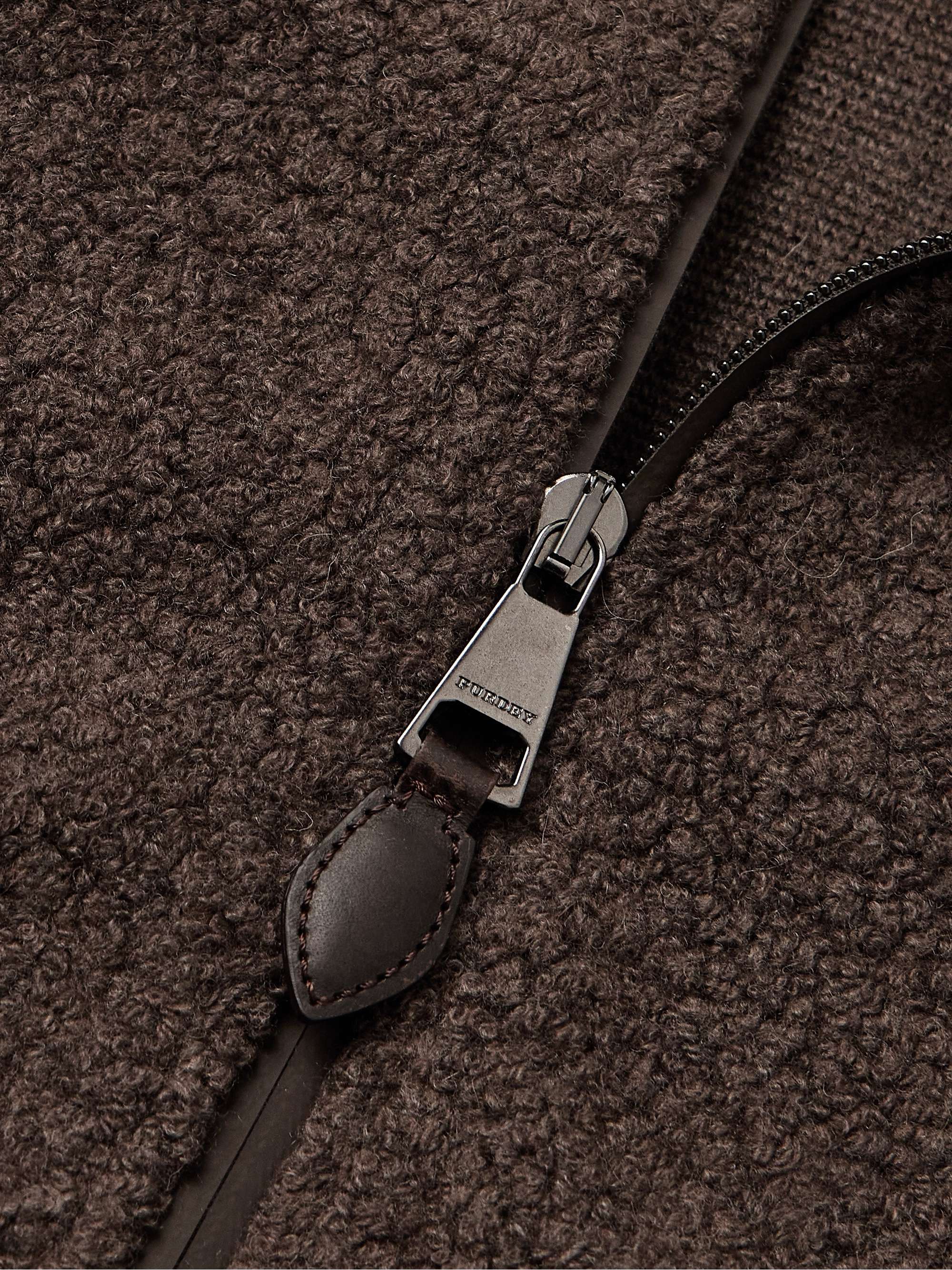 Shell-Trimmed Bouclé Jacket view