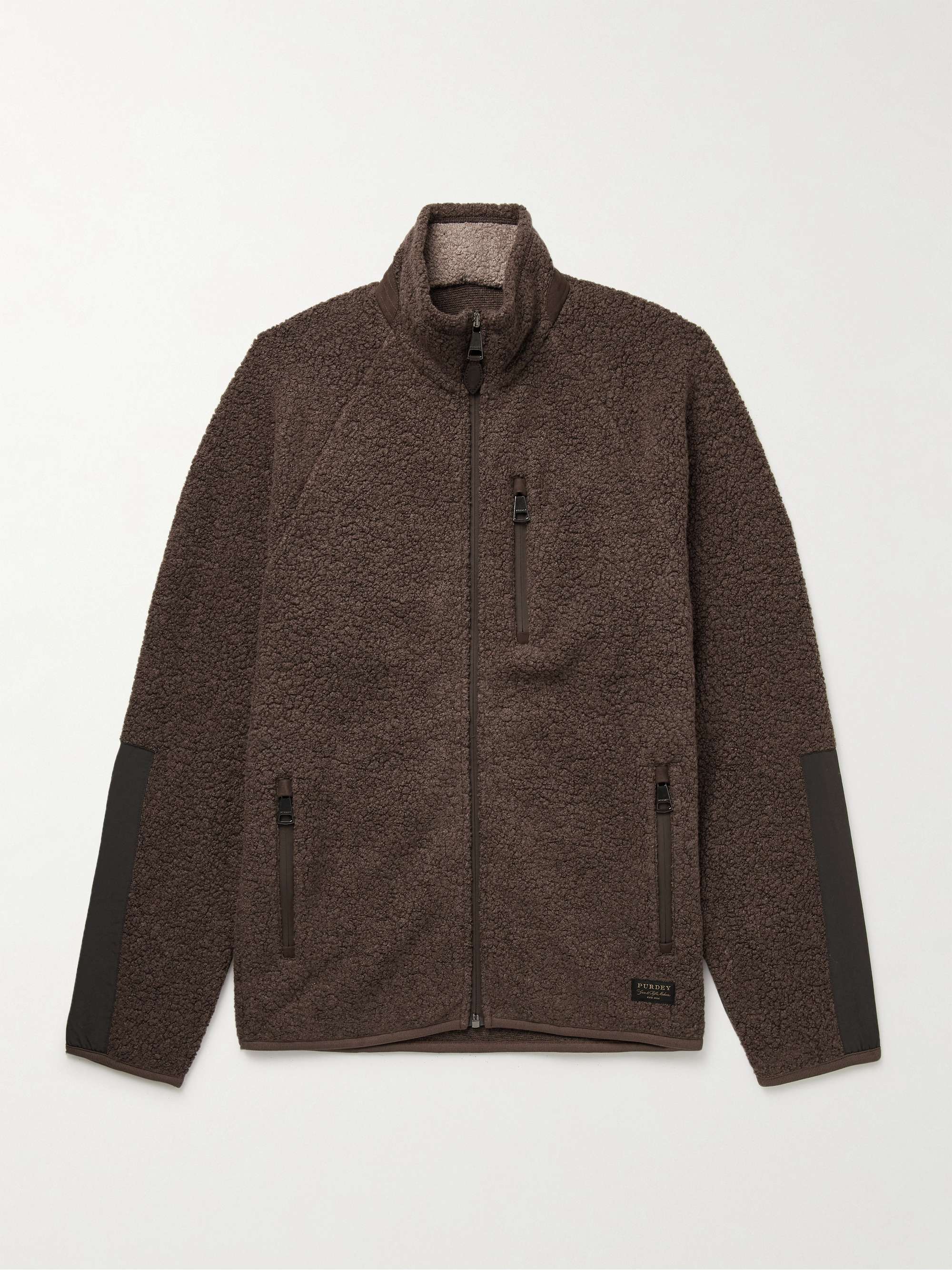 Shell-Trimmed Bouclé Jacket view