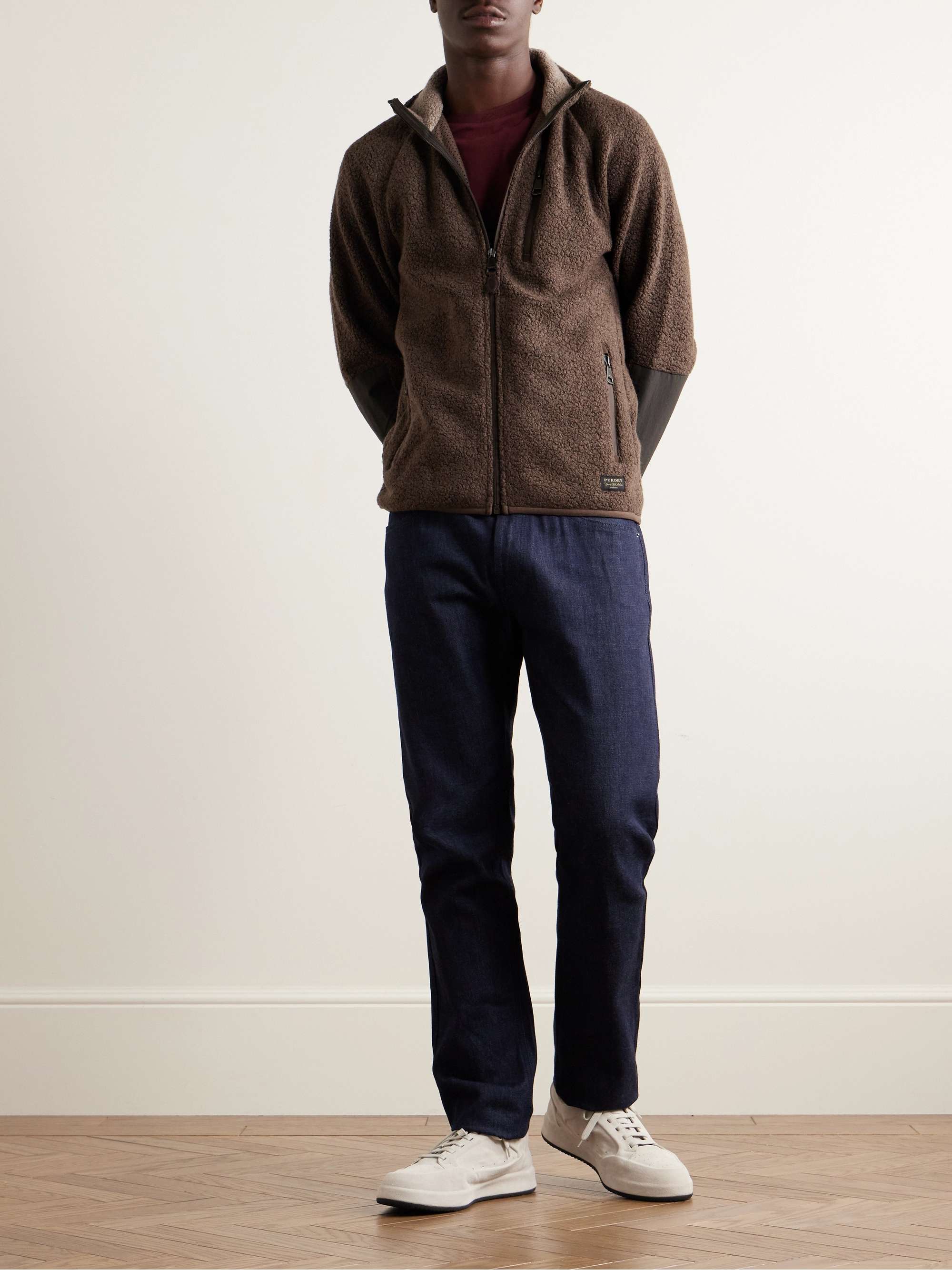 Shell-Trimmed Bouclé Jacket view