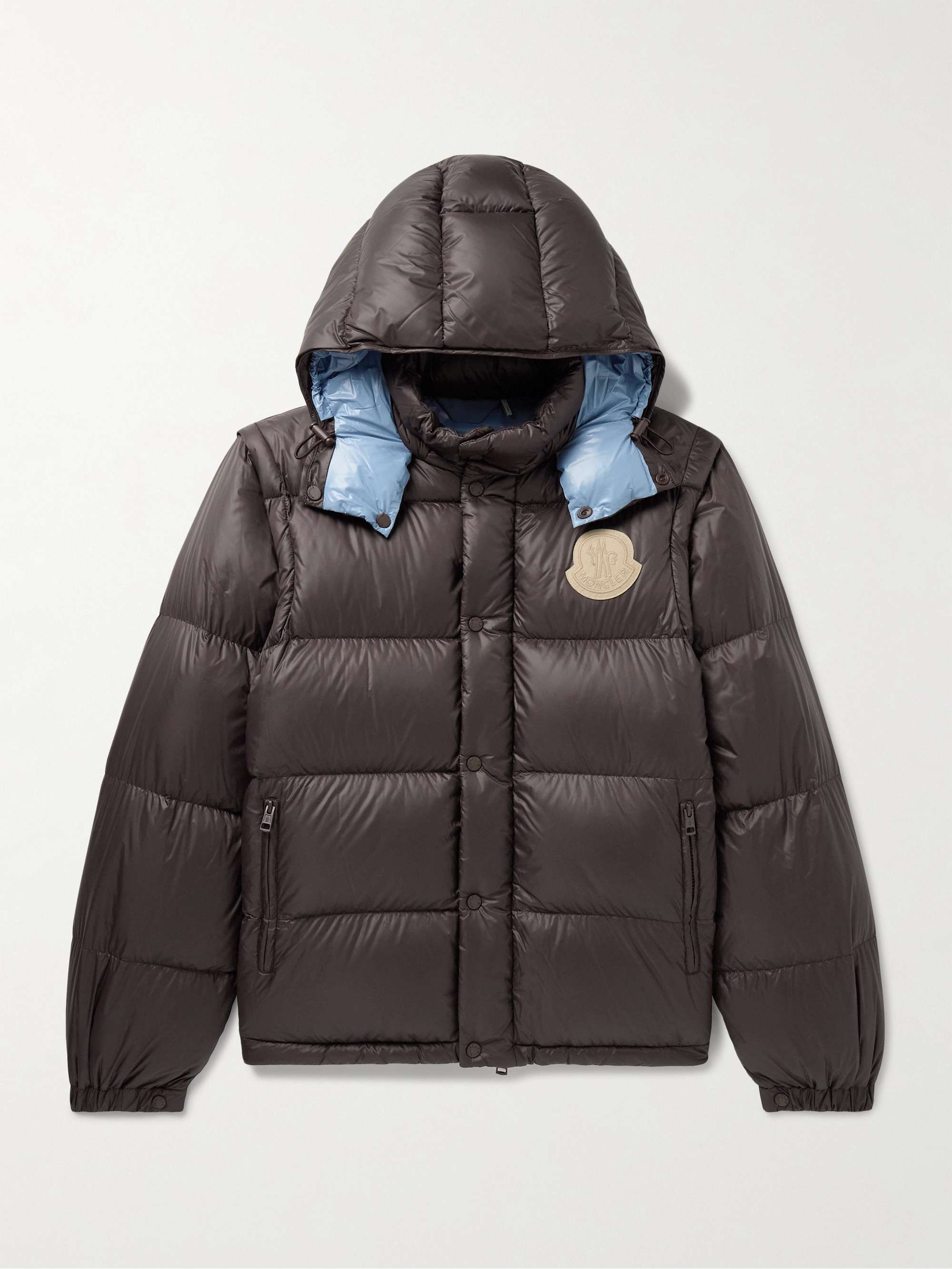 Cyclone Convertible Logo-Appliquéd Quilted Shell Hooded Down Jacket view