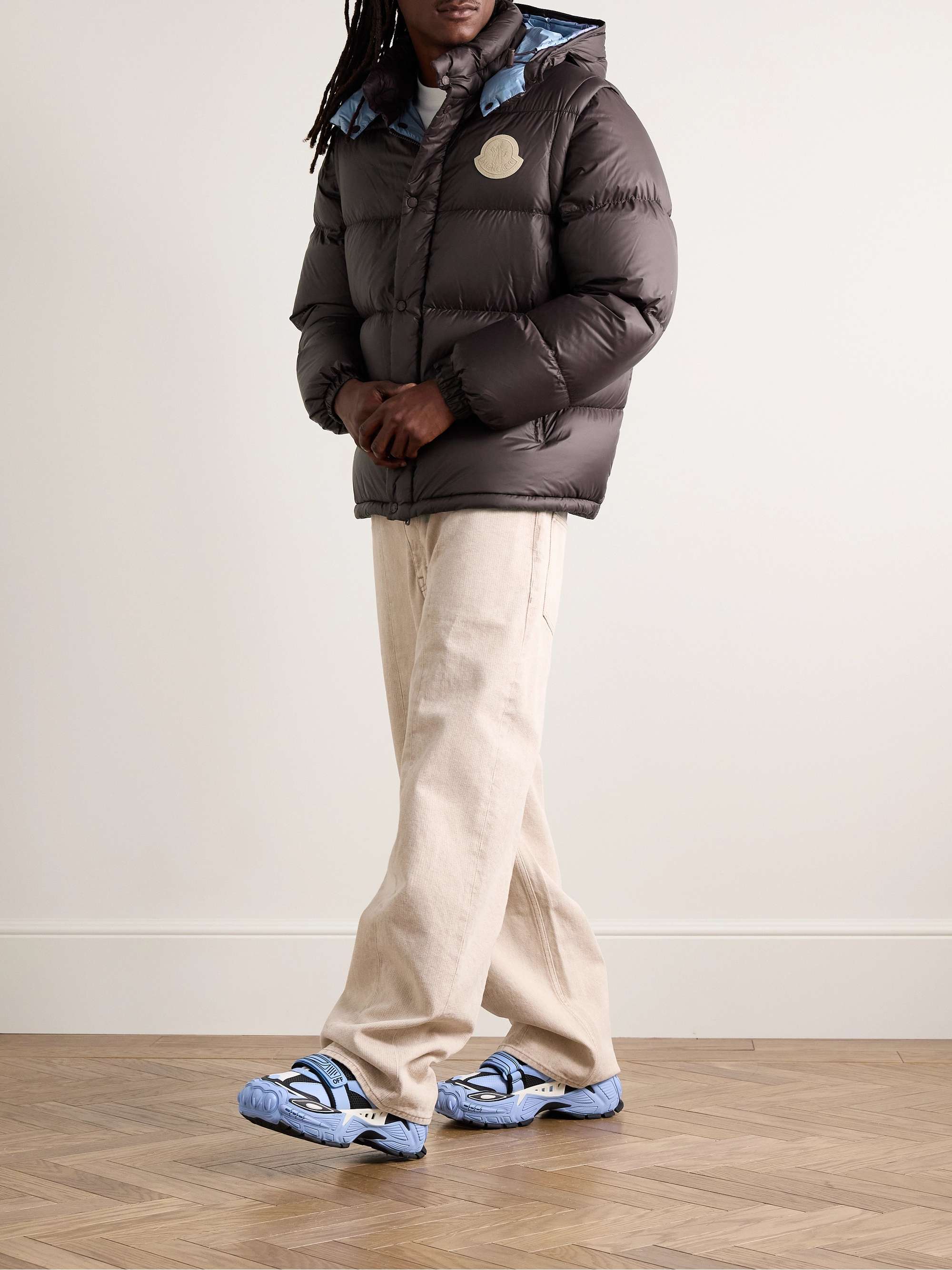 Cyclone Convertible Logo-Appliquéd Quilted Shell Hooded Down Jacket view