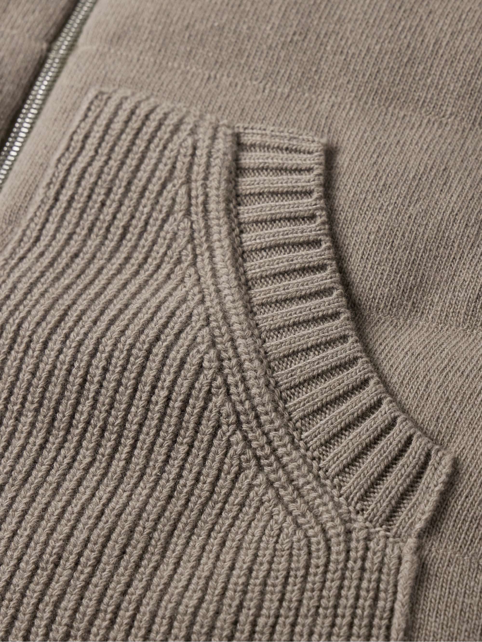 Panelled Virgin Wool and Cashmere-Blend and Shell Down Jacket view