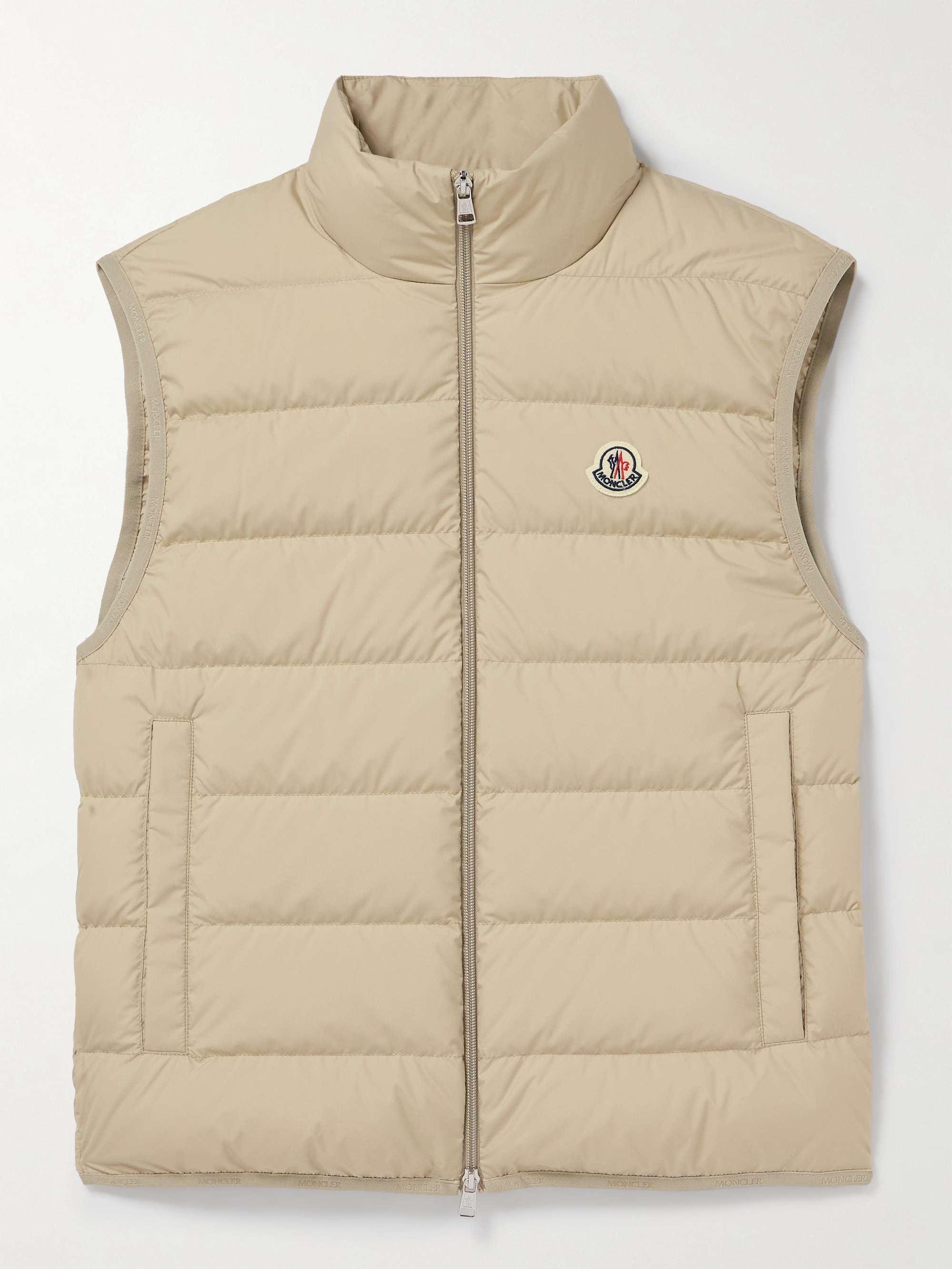 Contrin Slim-Fit Logo-Appliquéd Quilted Shell Down Gilet view