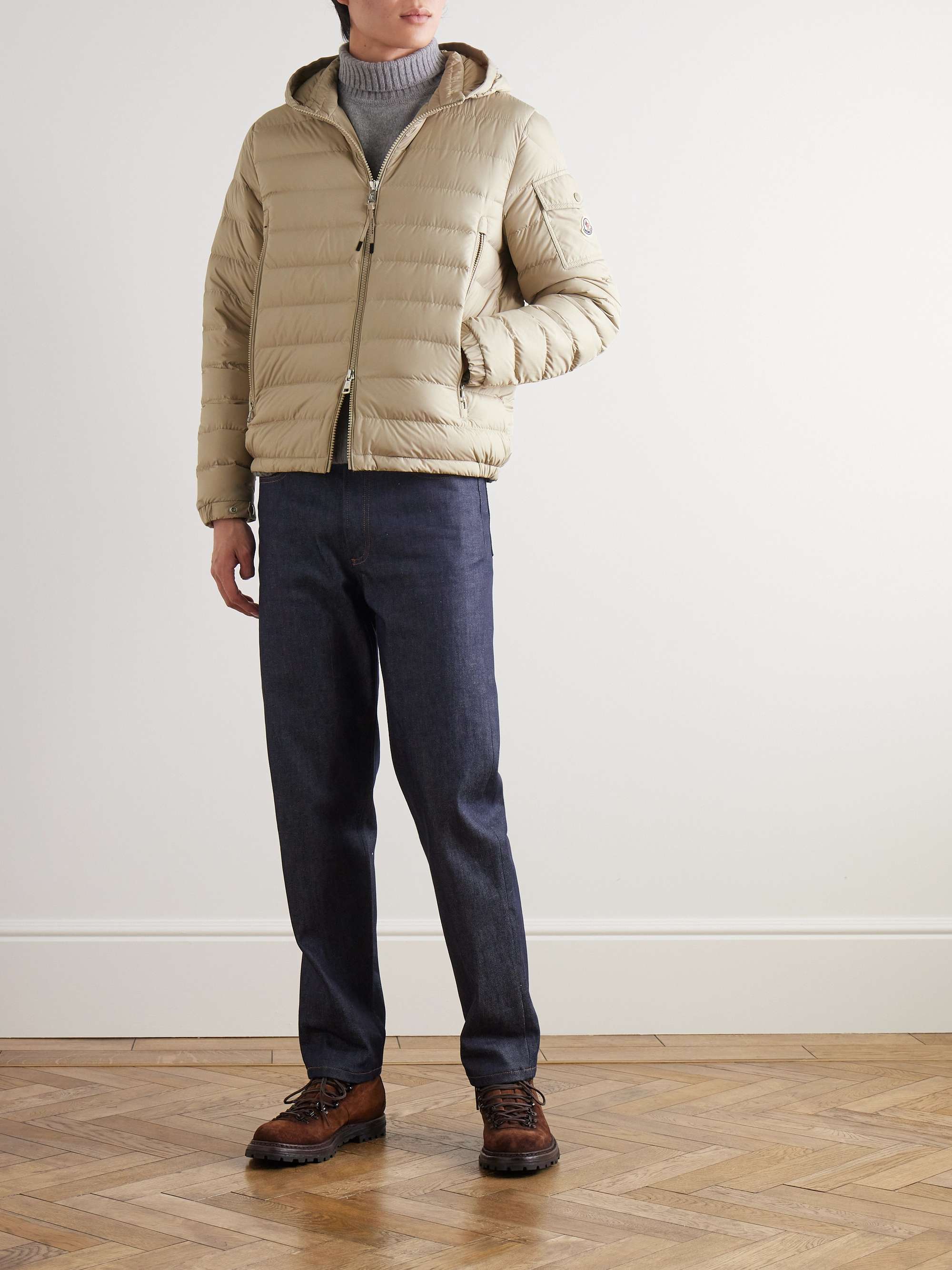 Galion Quilted Shell Hooded Down Jacket view