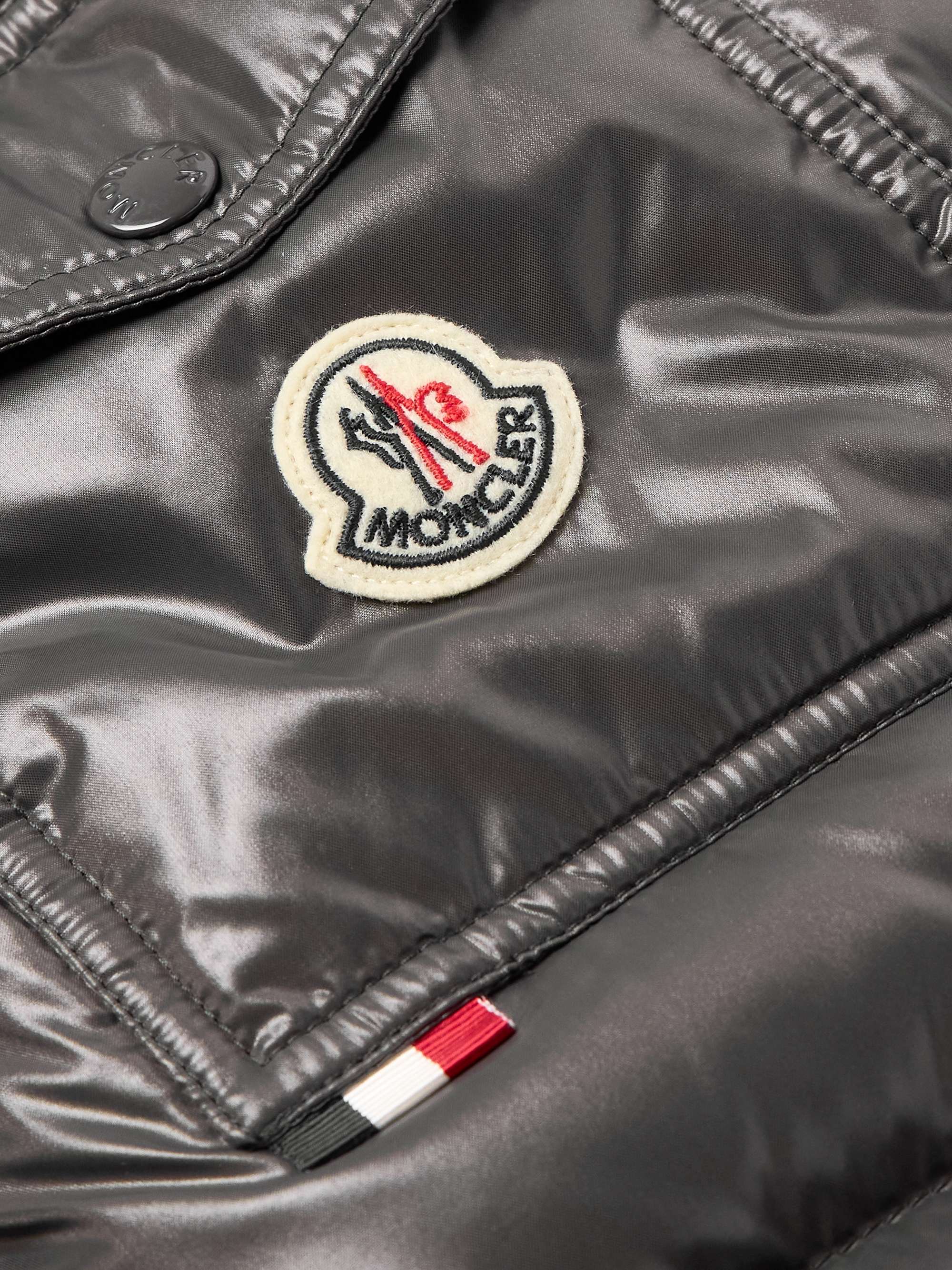 Maljasset Slim-Fit Quilted Lacquered-Nylon Hooded Down Jacket view