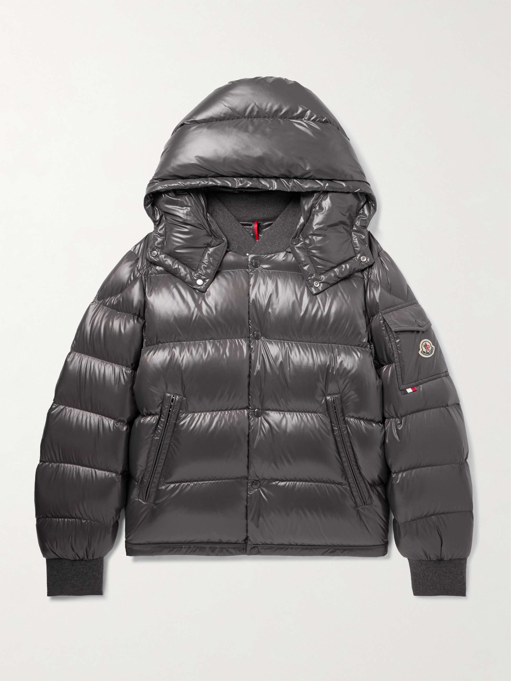 Maljasset Slim-Fit Quilted Lacquered-Nylon Hooded Down Jacket view