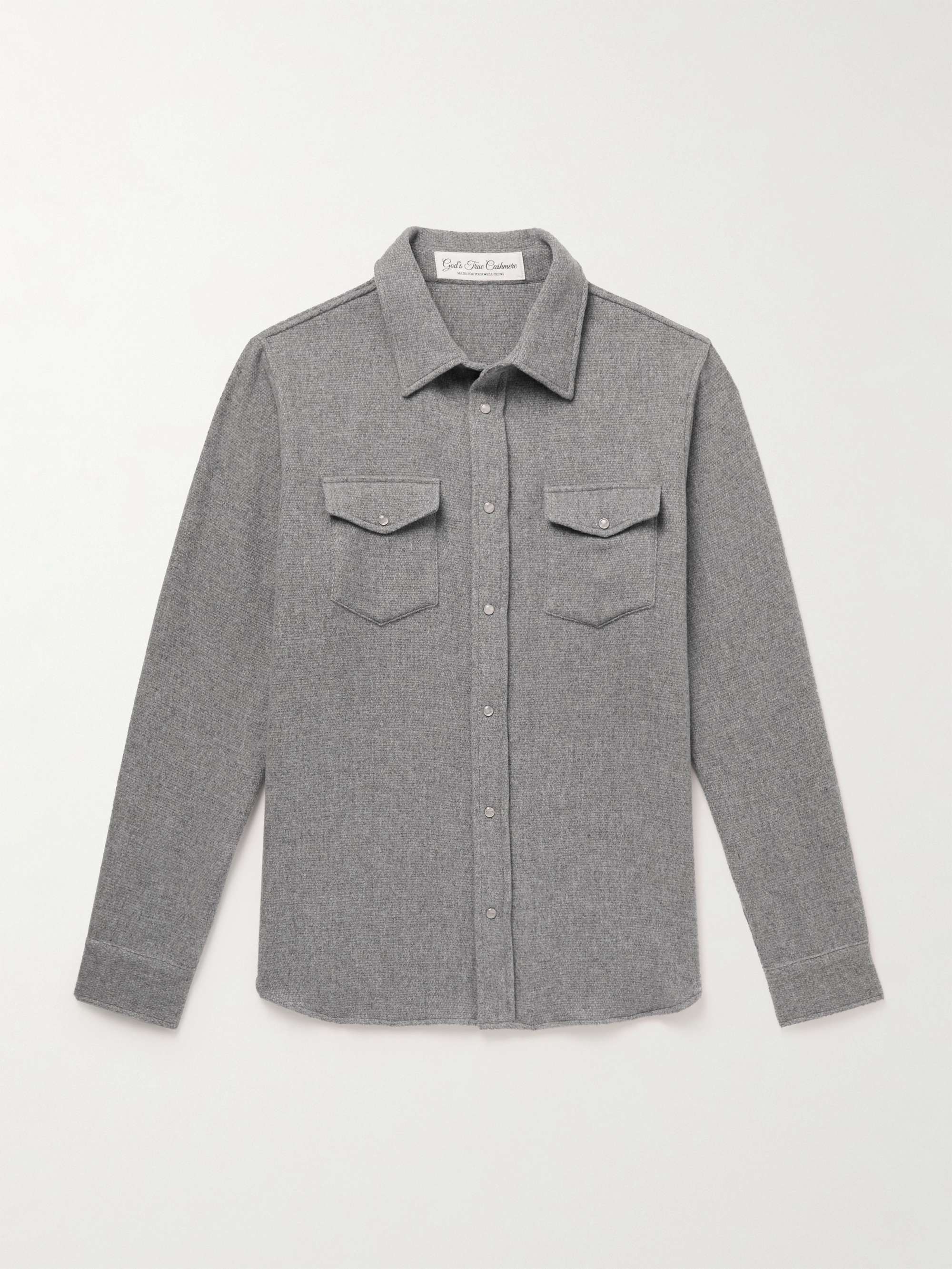 Brushed-Cashmere Shirt view