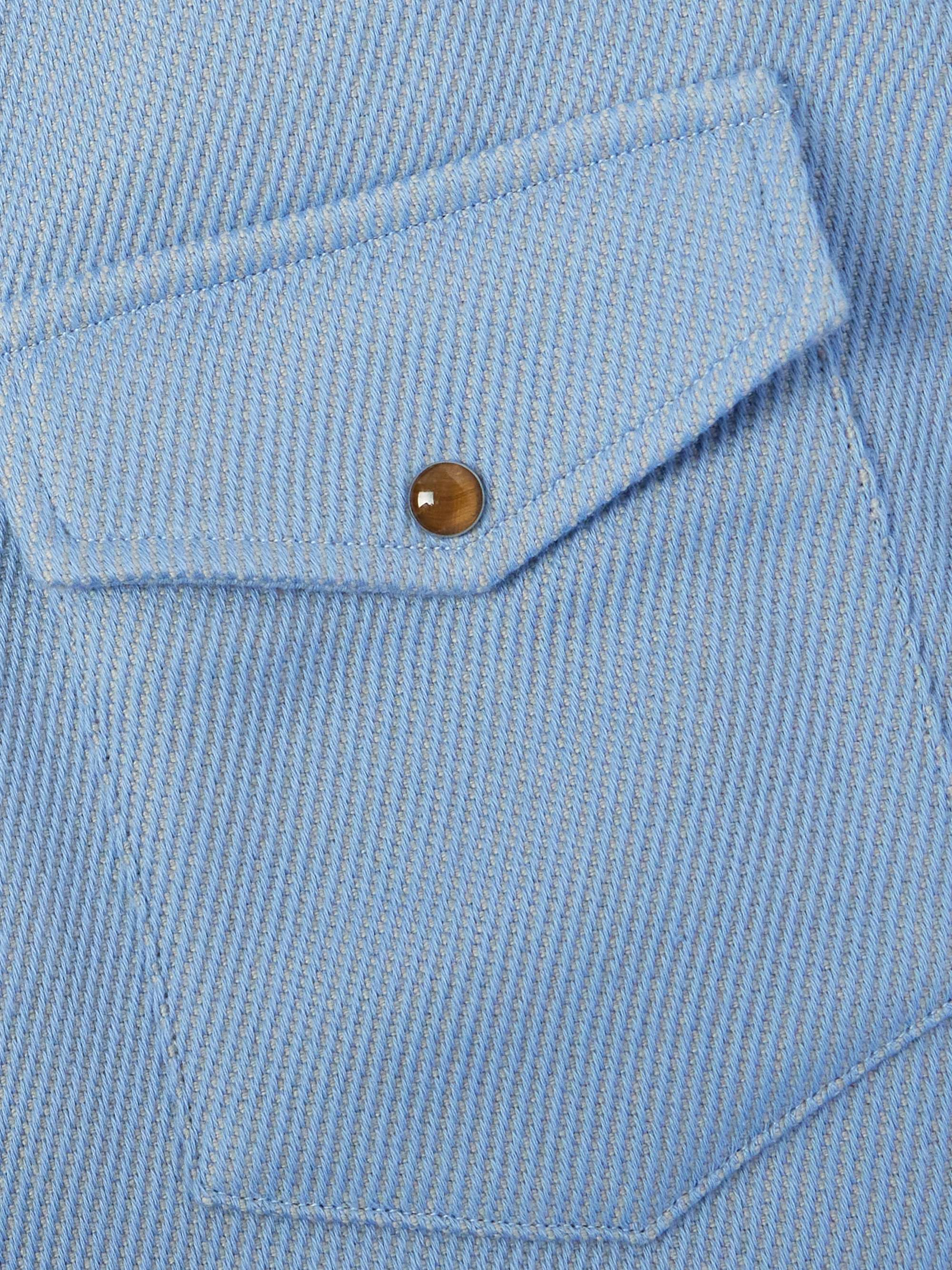 Cashmere and Cotton-Blend Denim Shirt view