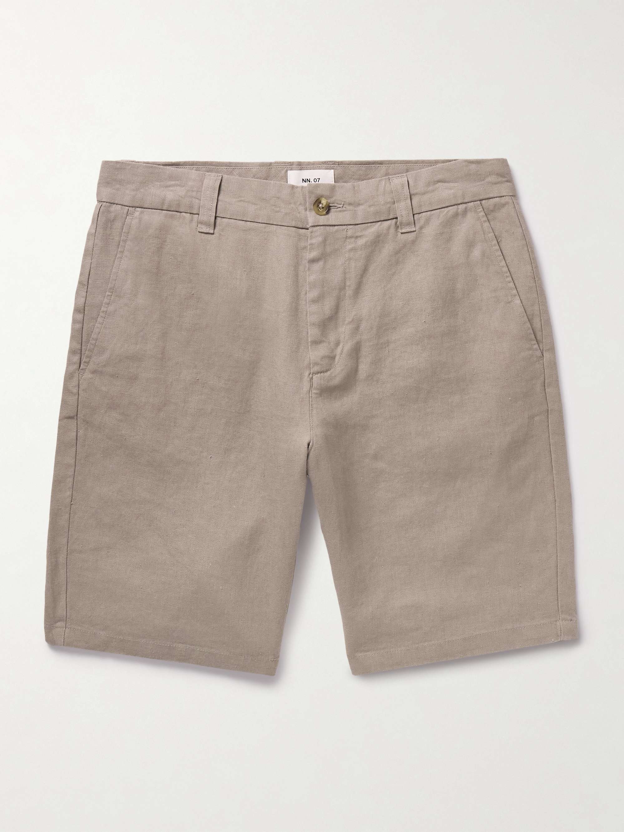 Crown 1454 Straight-Leg Linen Shorts view