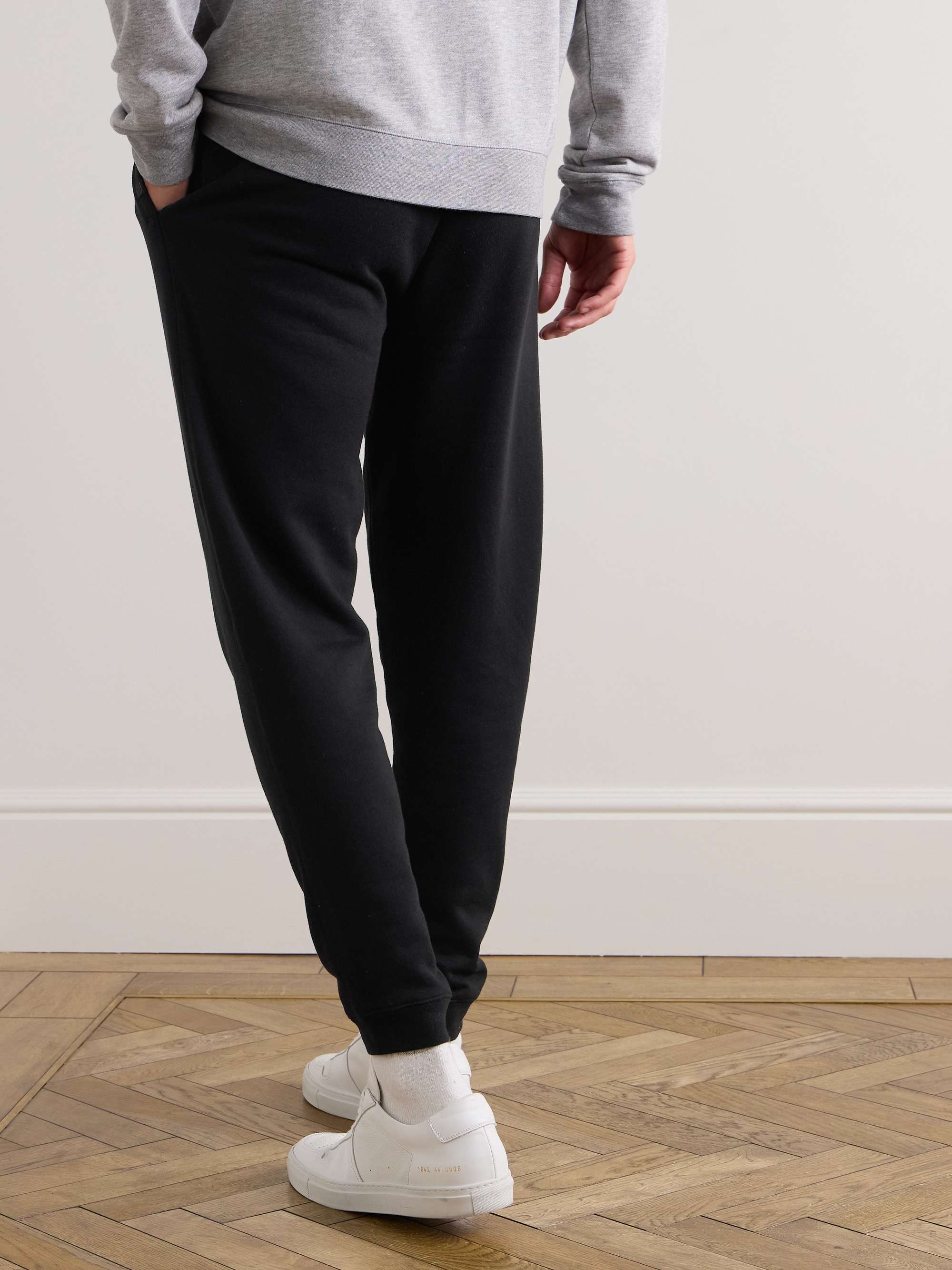 Quinn 1 Tapered Cotton and Modal-Blend Jersey Sweatpants view