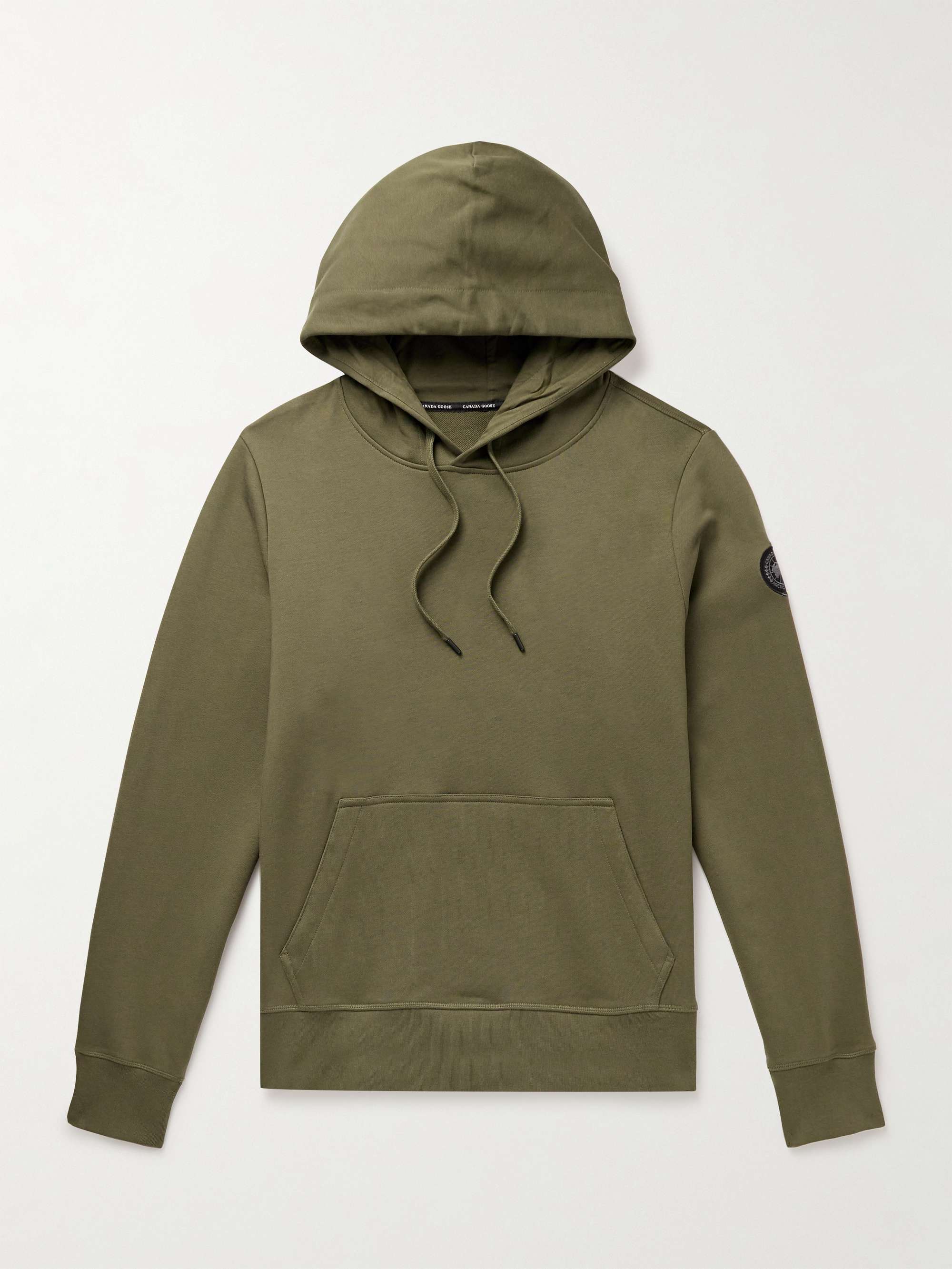 Huron Logo-Appliquéd Cotton-Jersey Hoodie view