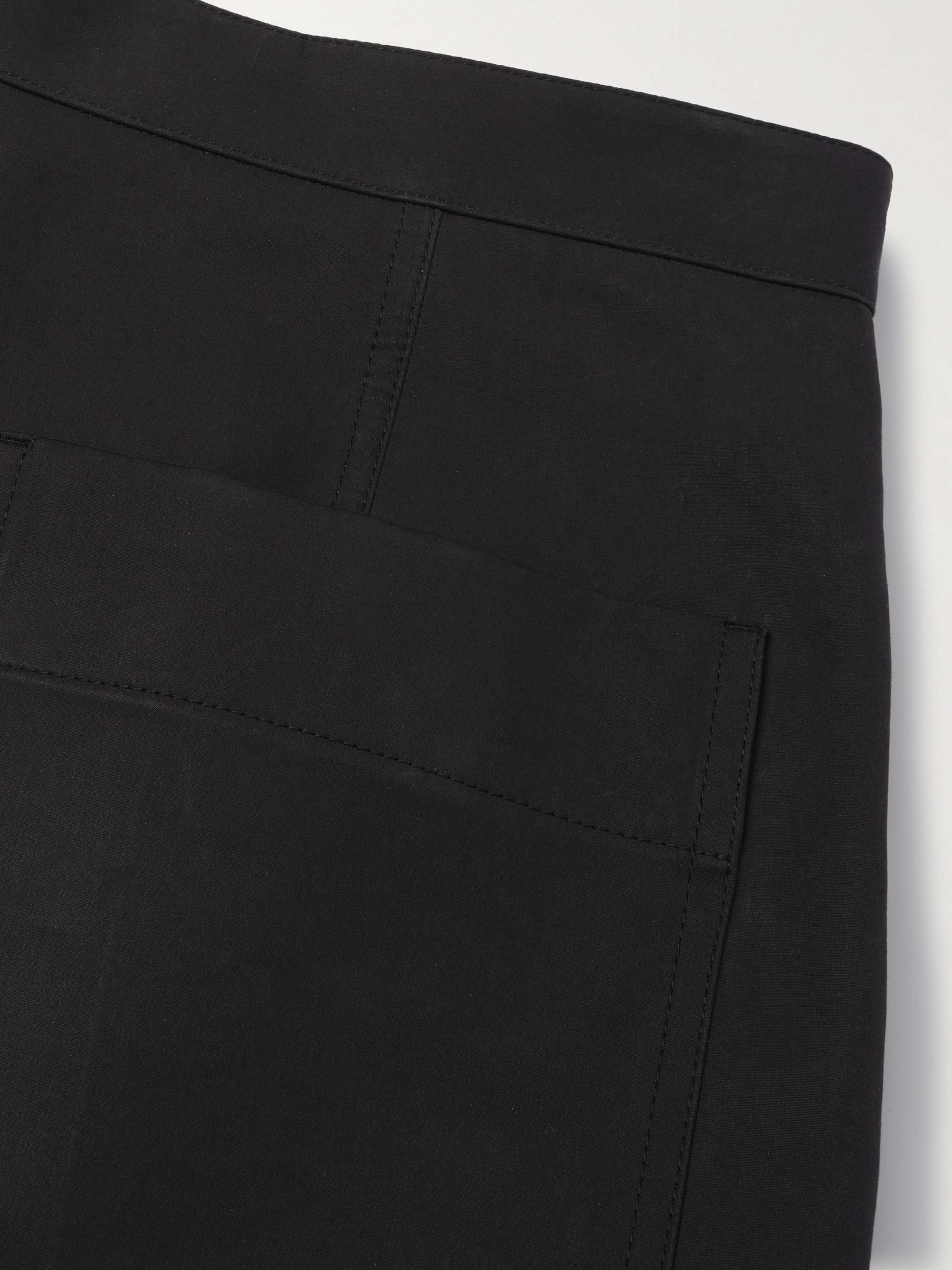 Wide-Leg Layered Cotton Trousers view
