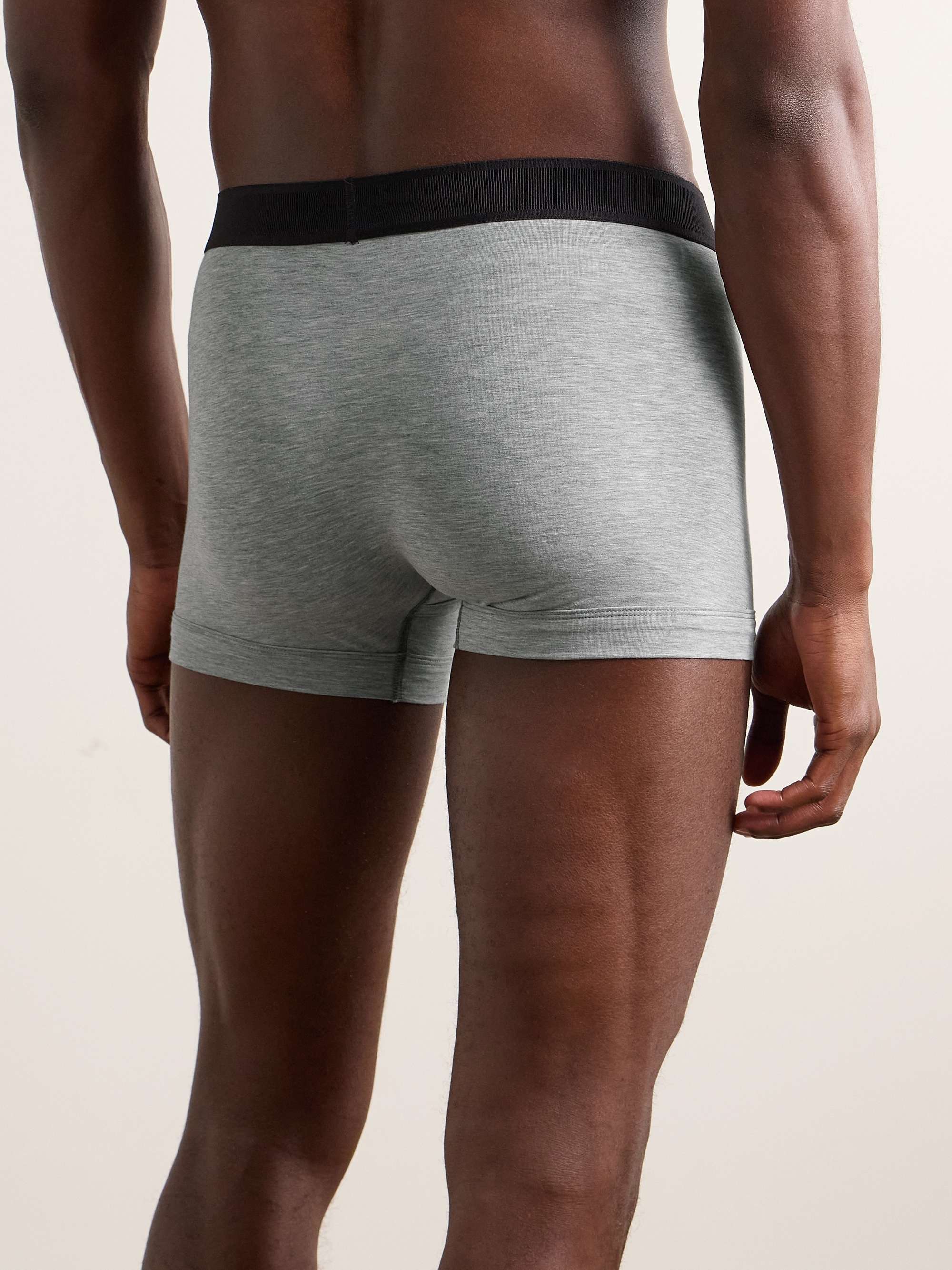 Stretch-Cotton and Modal-Blend Boxer Briefs view