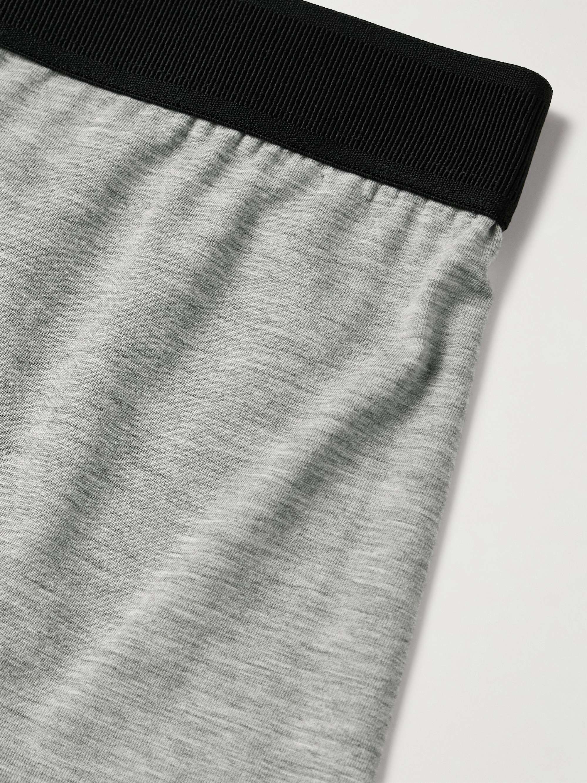 Stretch-Cotton and Modal-Blend Boxer Briefs view
